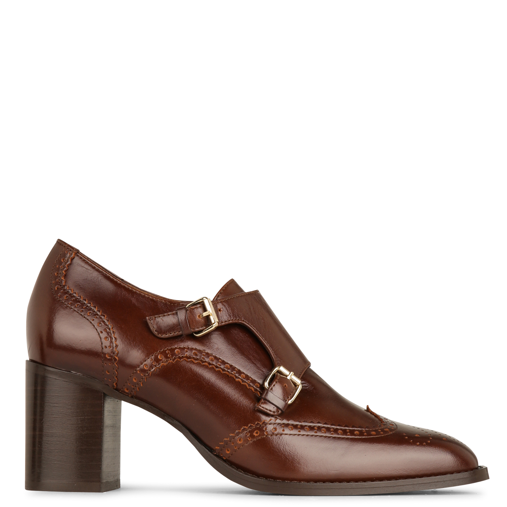 Derbies en cuir MAISON 123 Marron