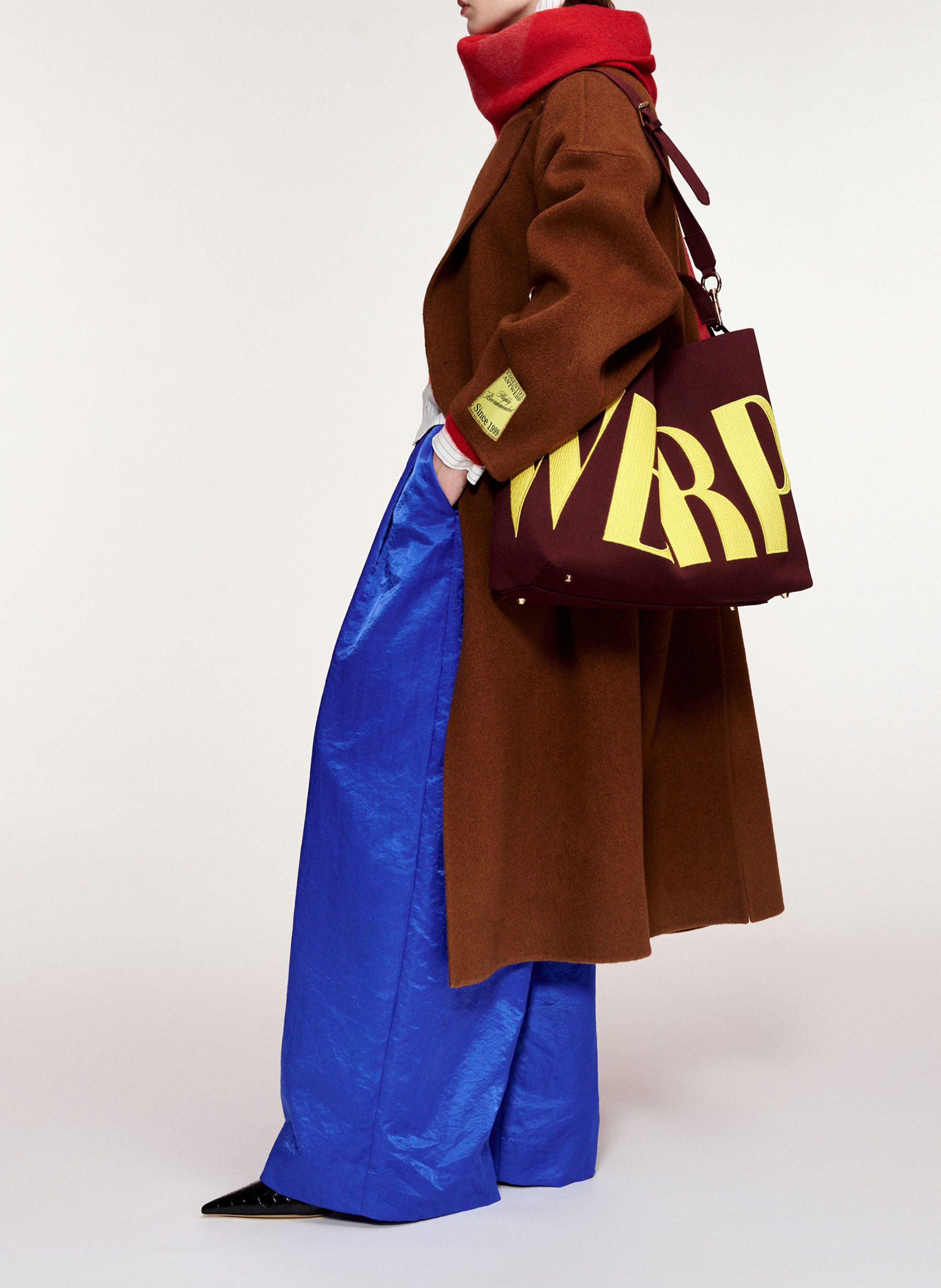 Abrigo oversize de lana y cachemira ESSENTIEL ANTWERP Marron
