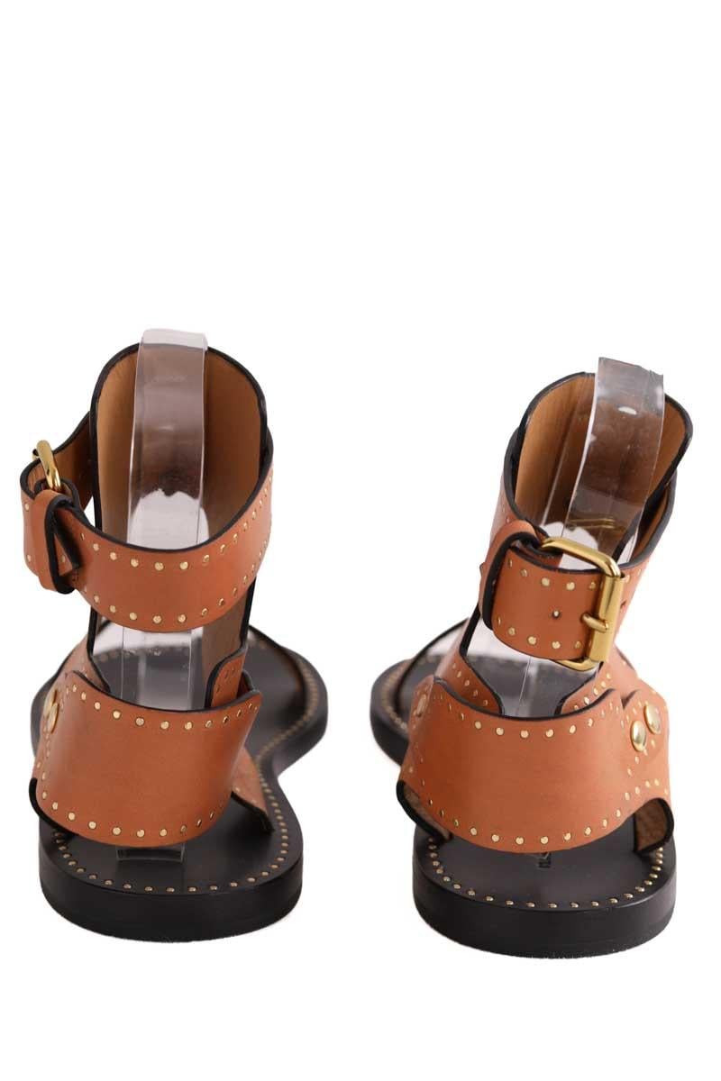 Faux leather sandals ISABEL MARANT - Seconde Main Brown