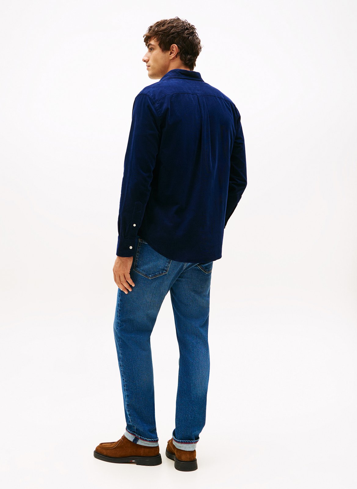 Blouse met klassieke kraag TOMMY HILFIGER Blauw