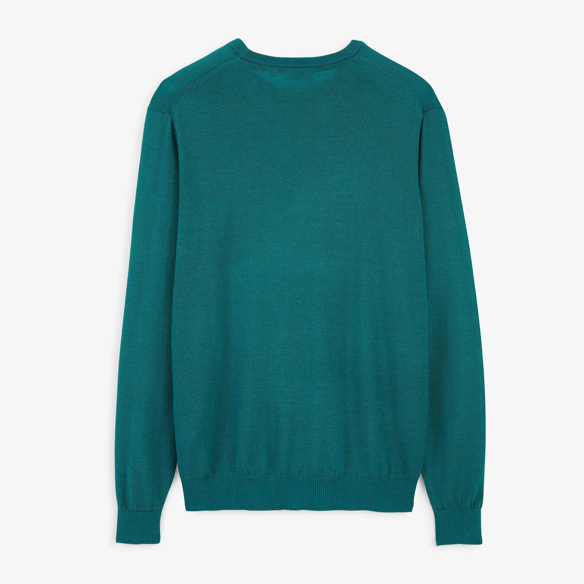 Essential Parakeet Green Crew-Neck Mao Sweater SERGE BLANCO Green