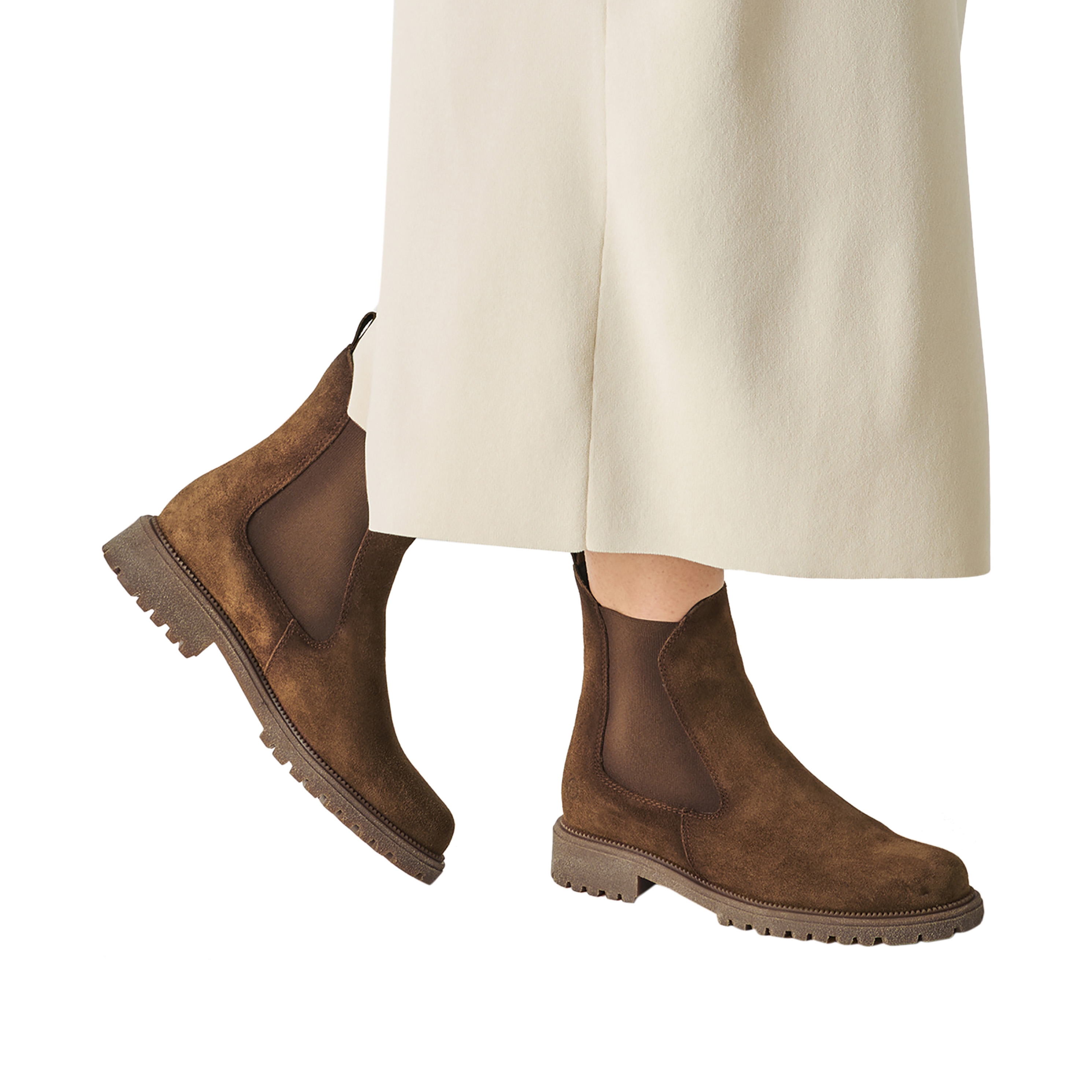 Chelsea leather ankle boots TAMARIS Brown