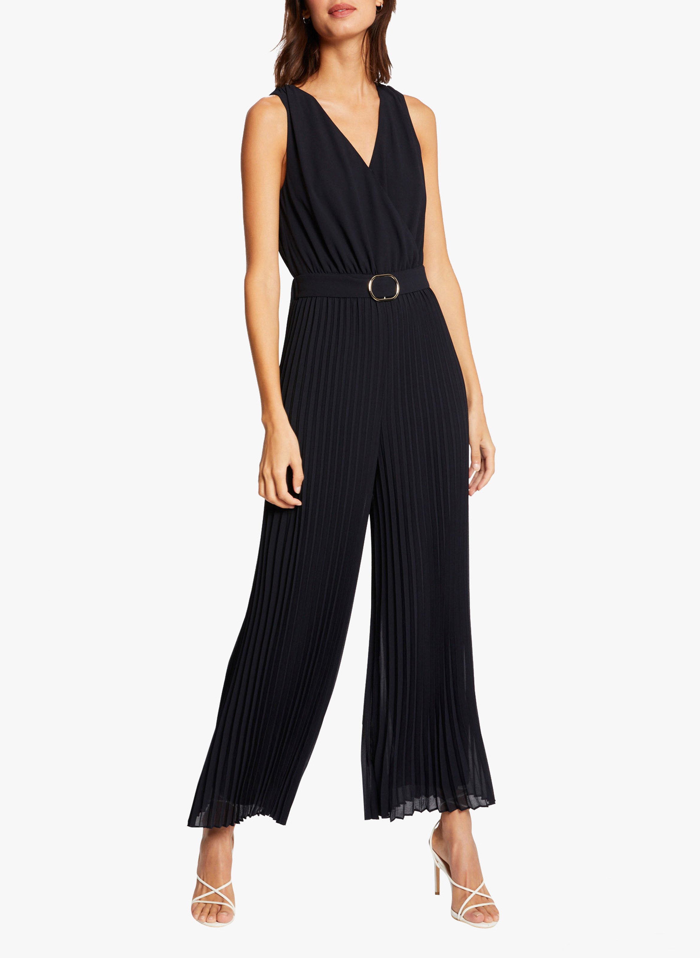 Jumpsuit mit V-Ausschnitt MORGAN Blau