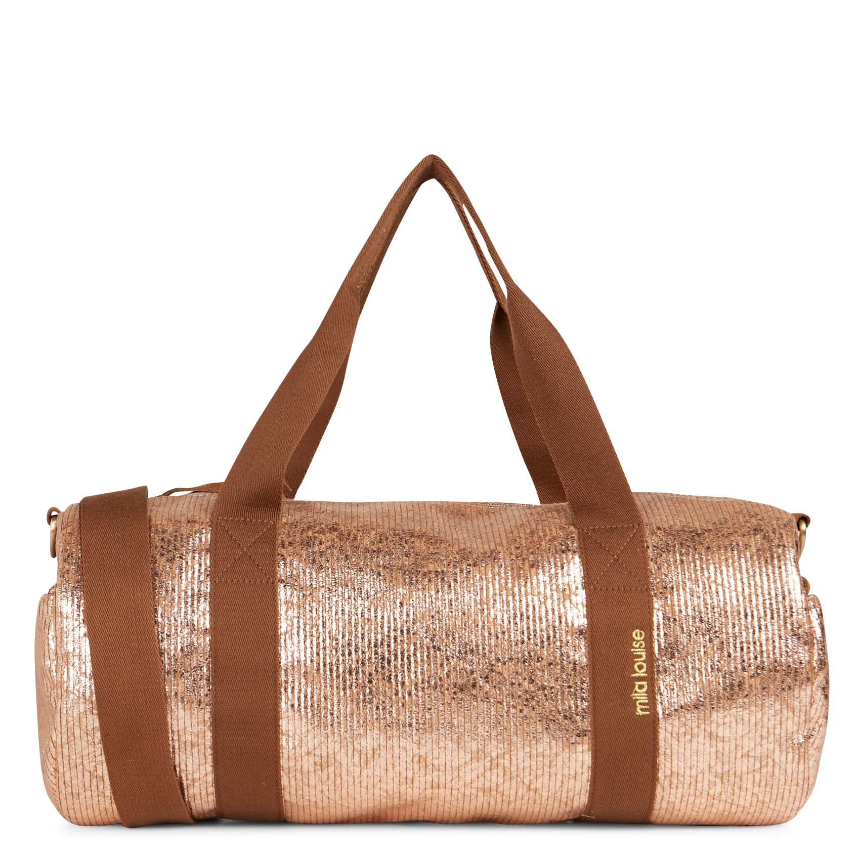 Stoffen schoudertas MILA LOUISE Bruin