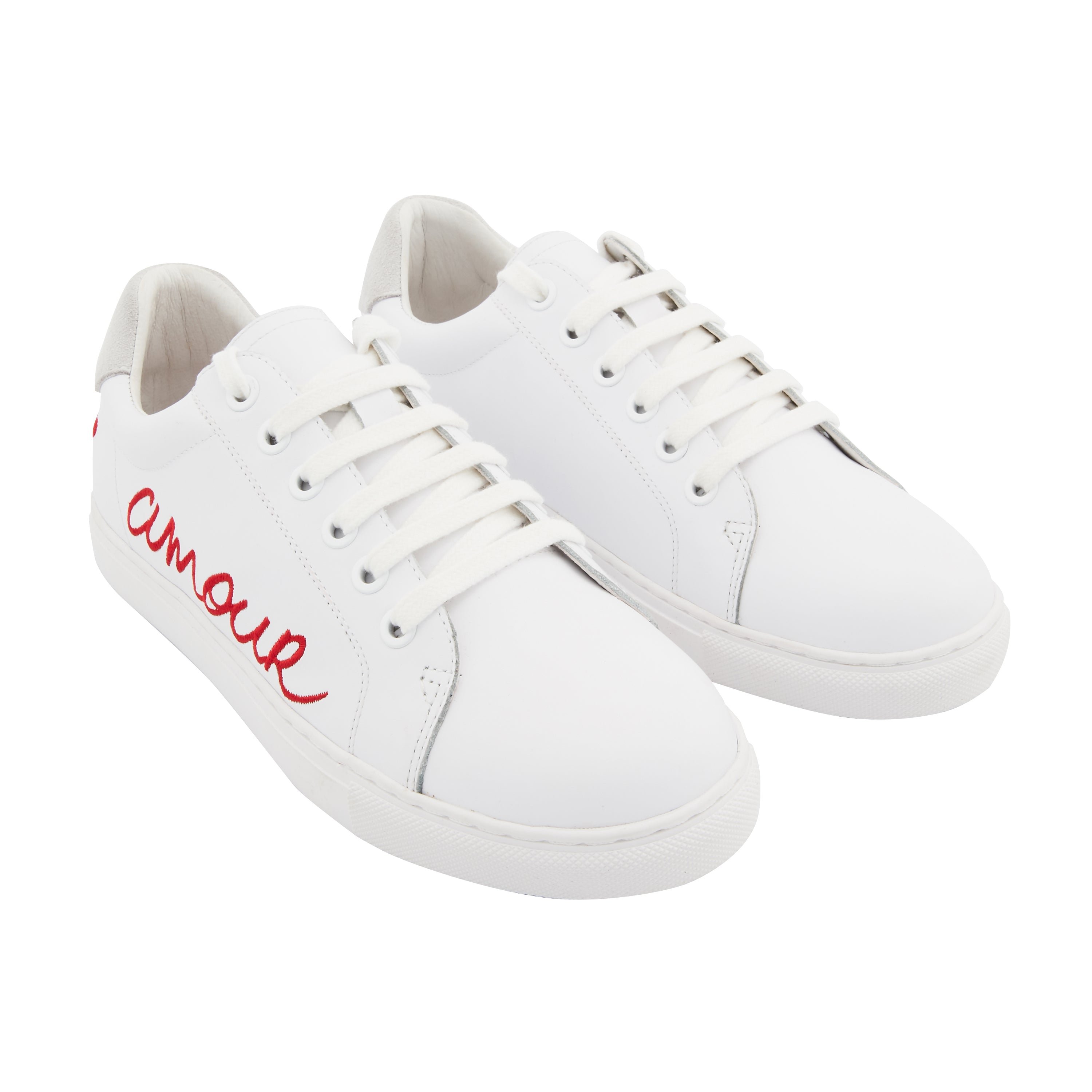 Leather sneakers BONS BAISERS PARIS White