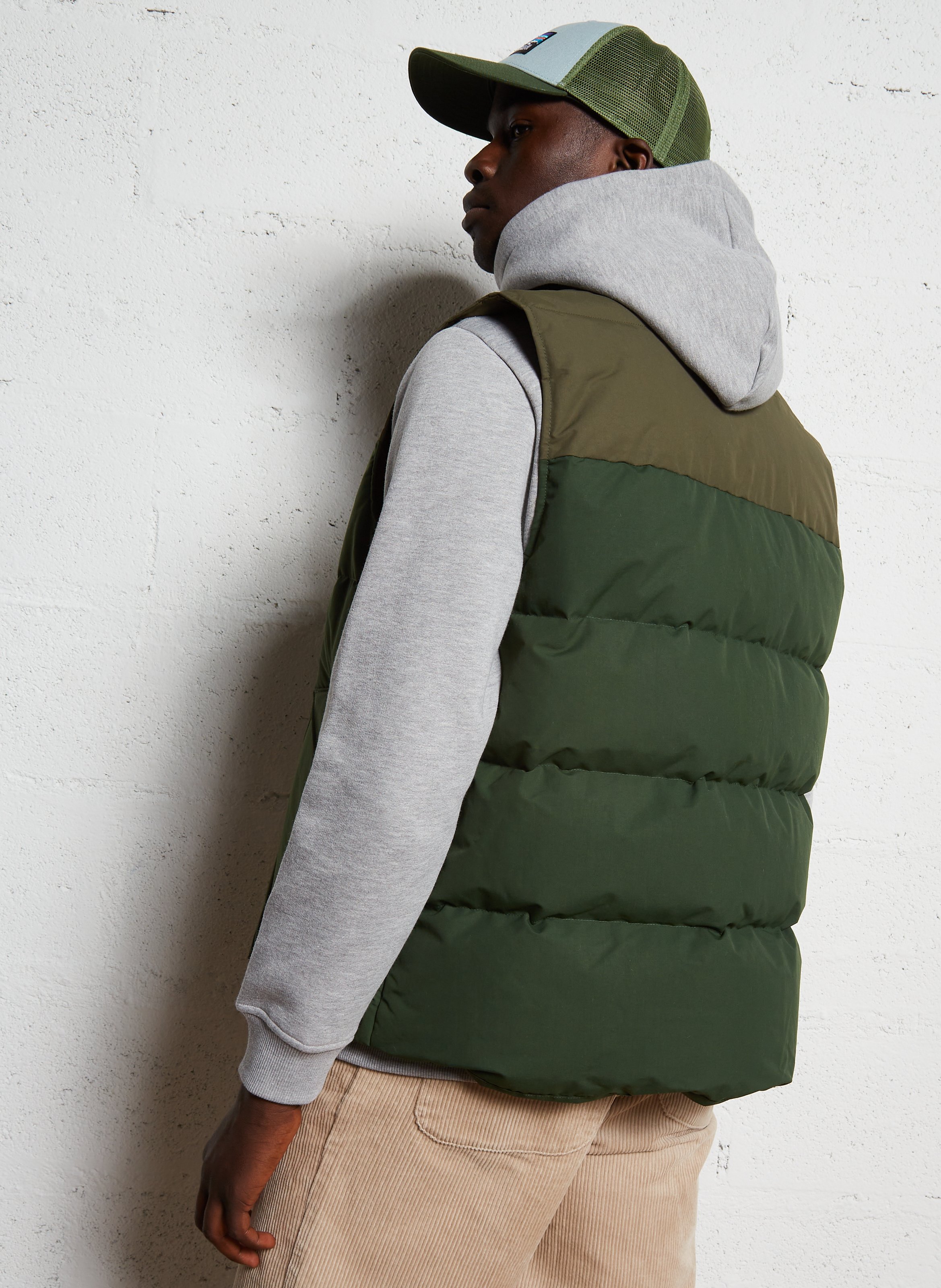 Sleeveless high-neck puffer jacket PATAGONIA Green