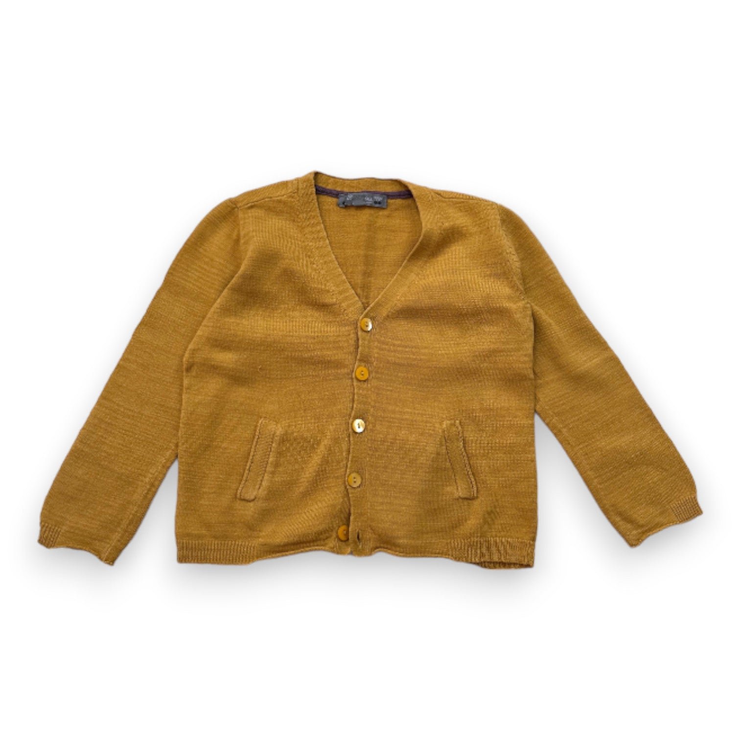 Yellow kids cardigan - 4 years BONPOINT - Seconde Main Yellow