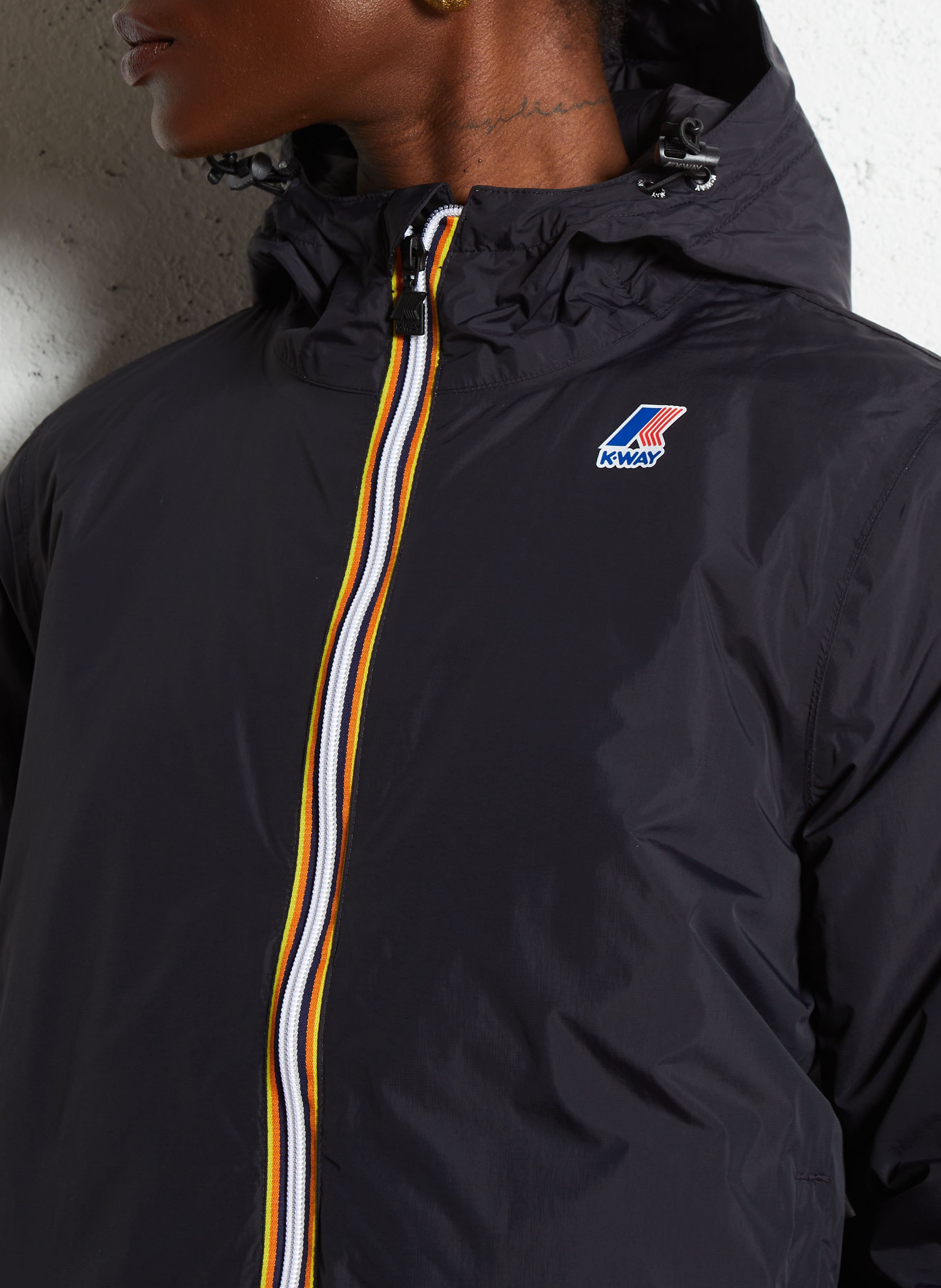 Coupe vent col montant Noir