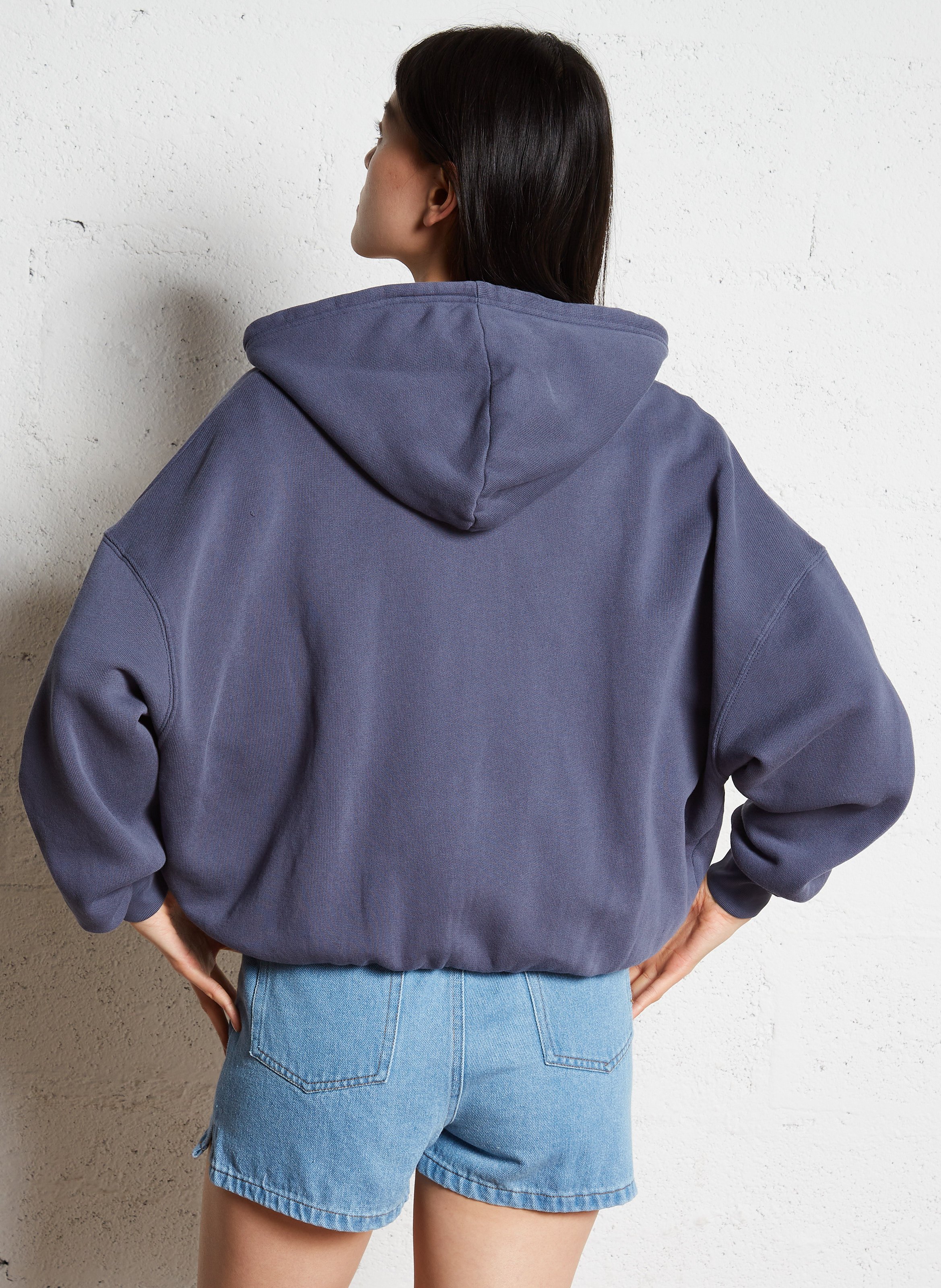 Sweat oversize en coton mélangé AMERICAN VINTAGE Bleu