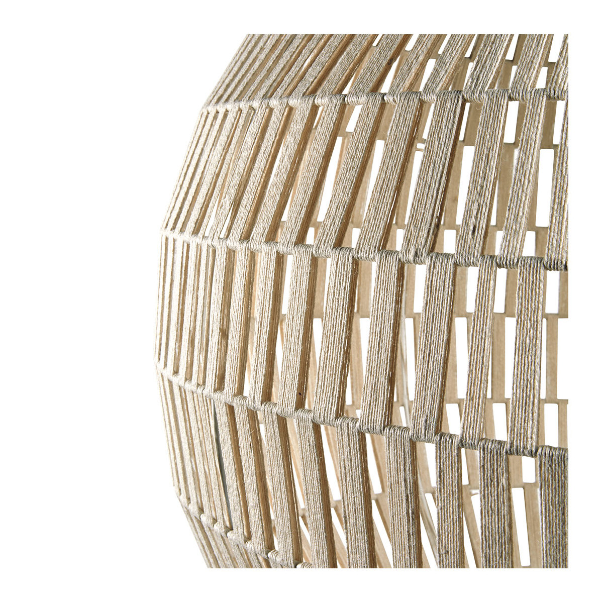 Jute sphere pendant - small size BLANC D'IVOIRE Beige