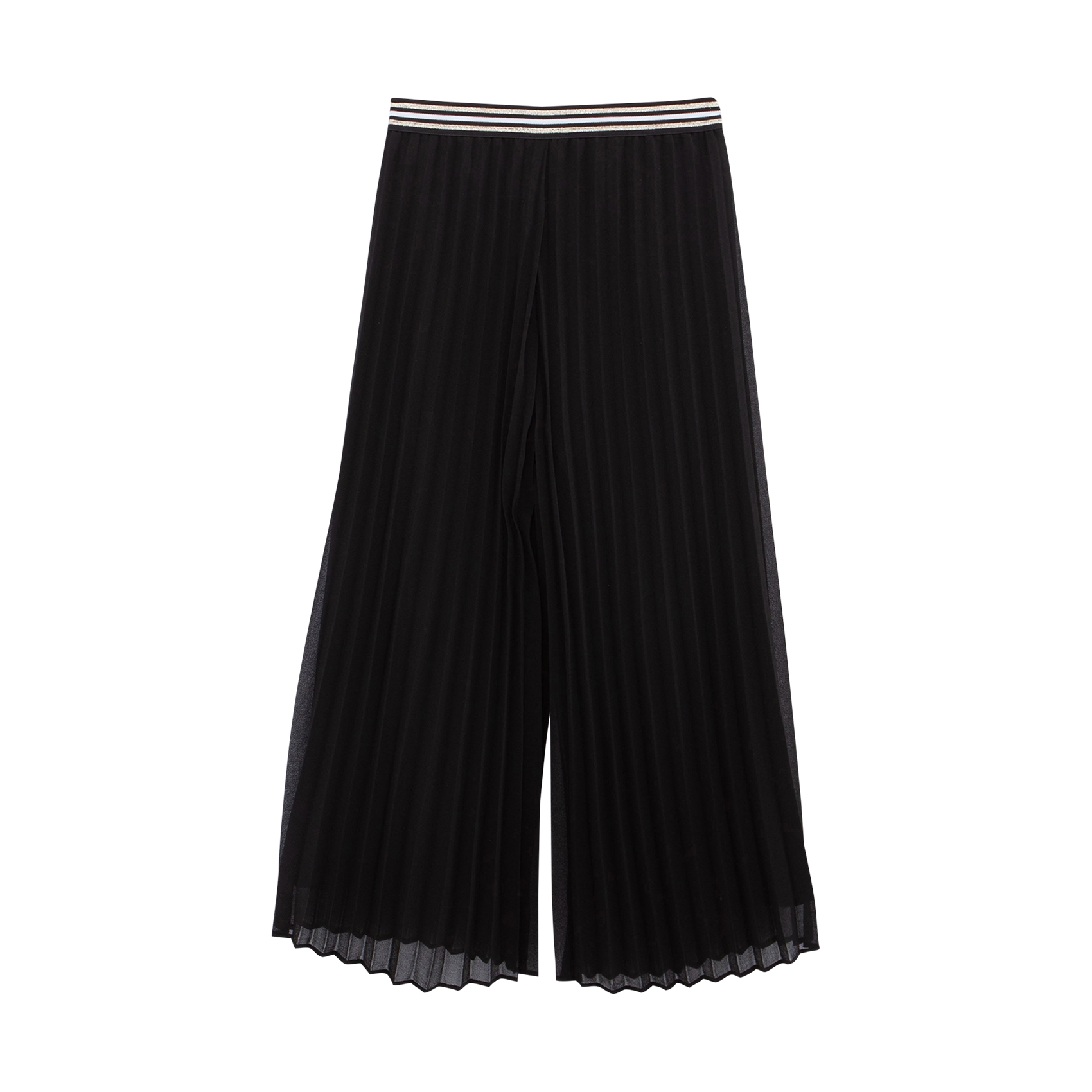 Pantalon large en voile plissée IKKS JUNIOR Noir