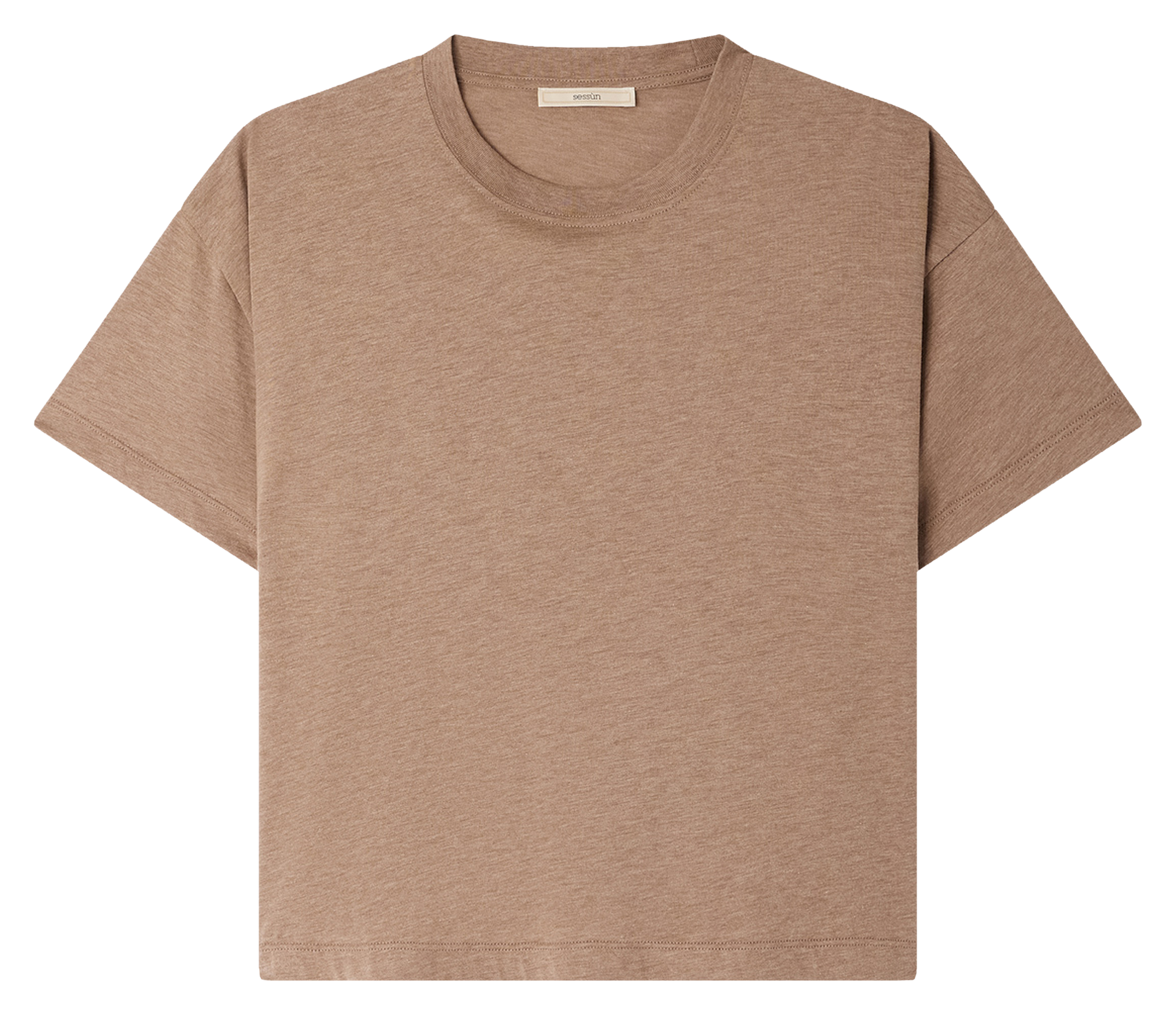 Round-neck oversized T-shirt SESSUN Beige