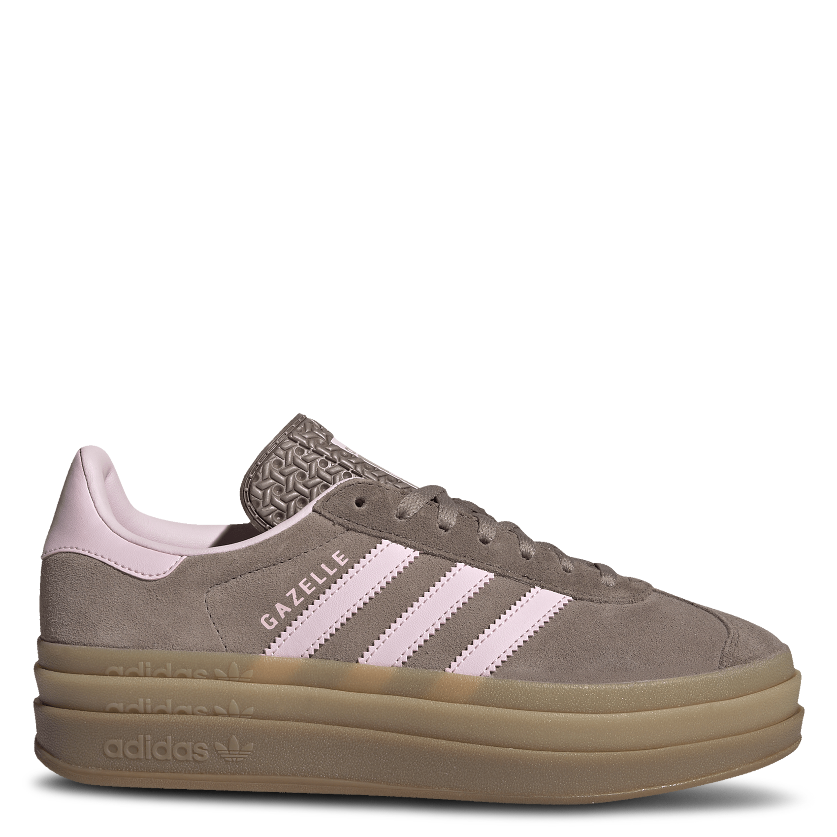 Low wedge sneakers in suede leather ADIDAS Brown