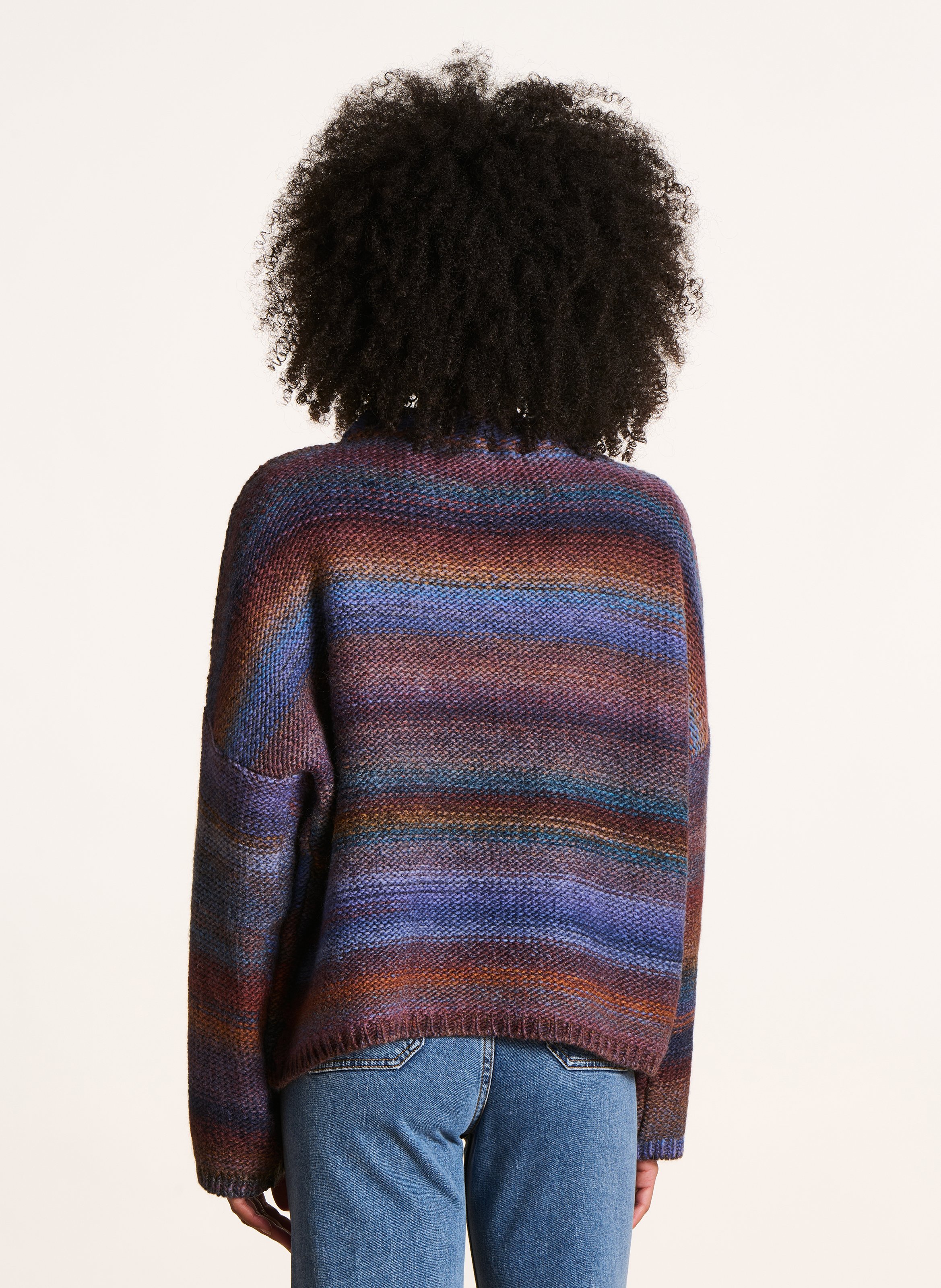 Cia oversized wool-mix sweater LA FEE MARABOUTEE Blue