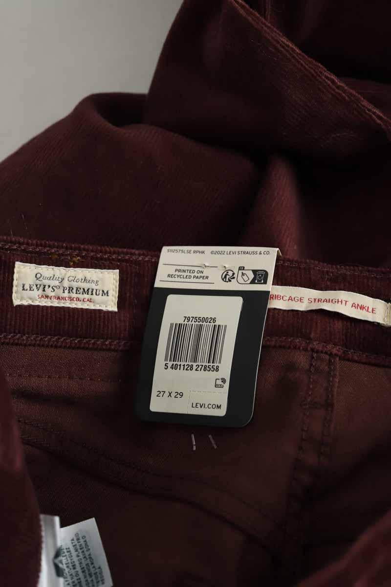 Pleated velvet pants LEVI'S - Seconde main Red