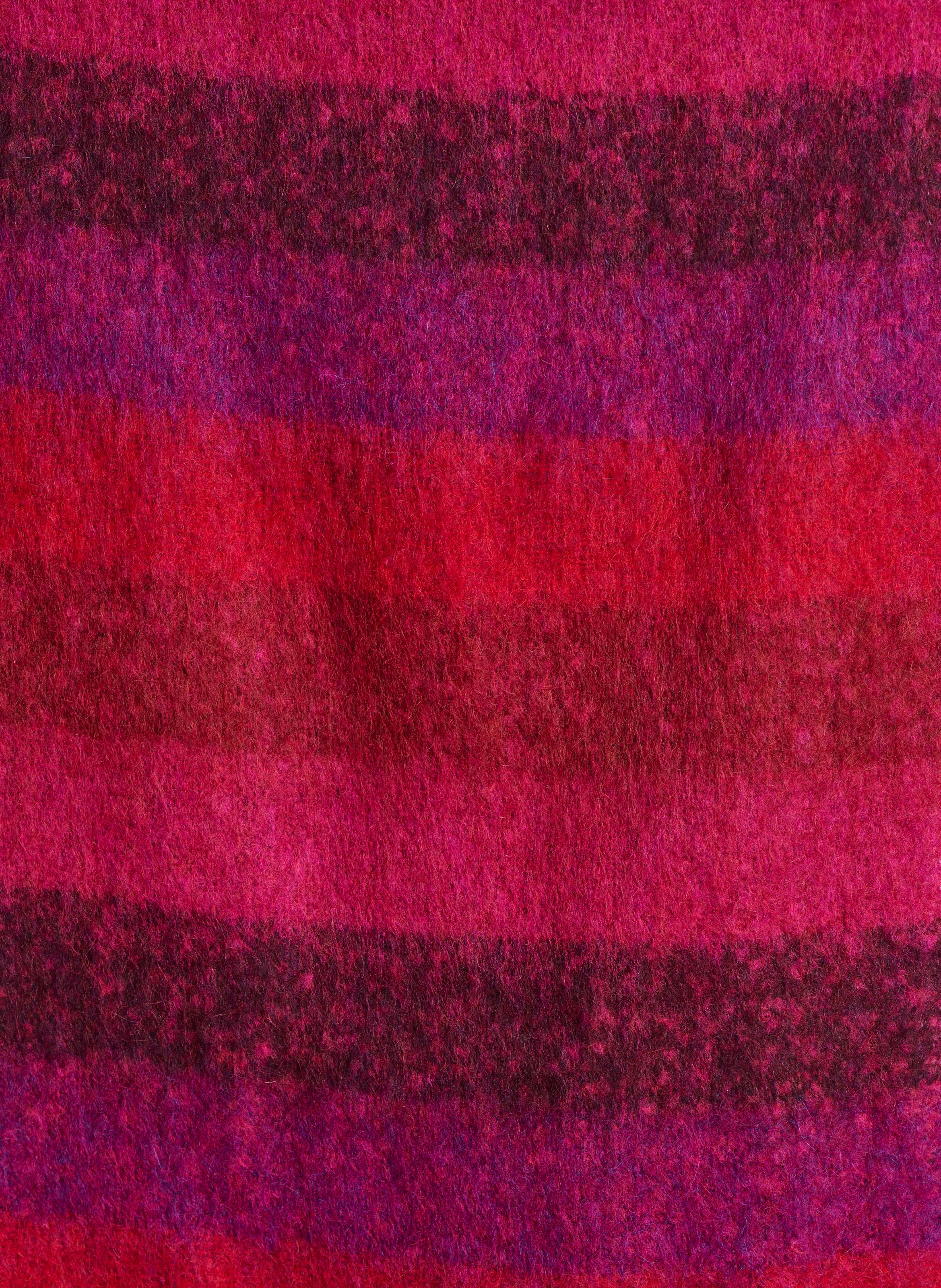 Echarpe motif rayé LA FEE MARABOUTEE Rouge