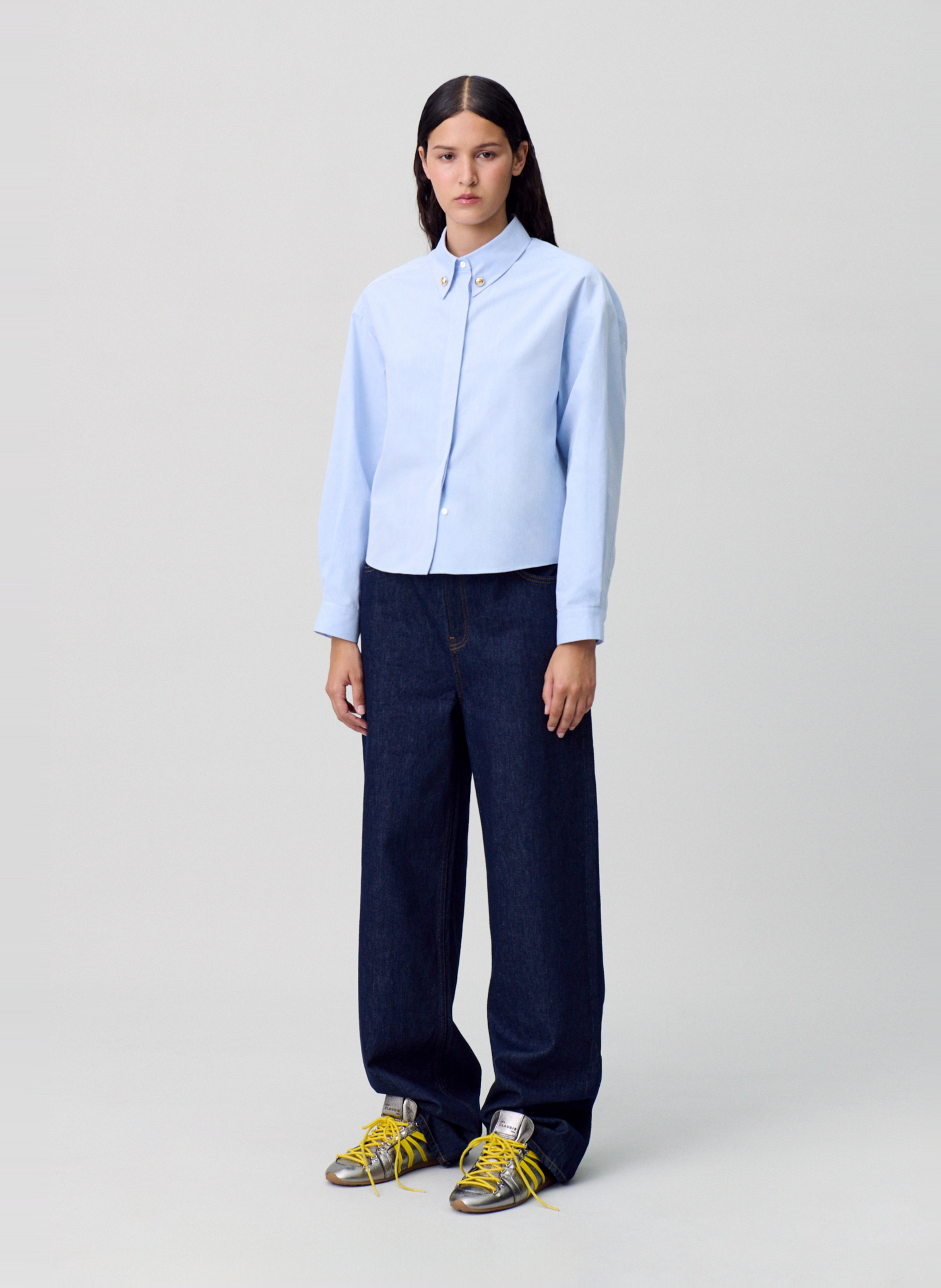 Colonel plain shirt CLAUDIE PIERLOT Blue