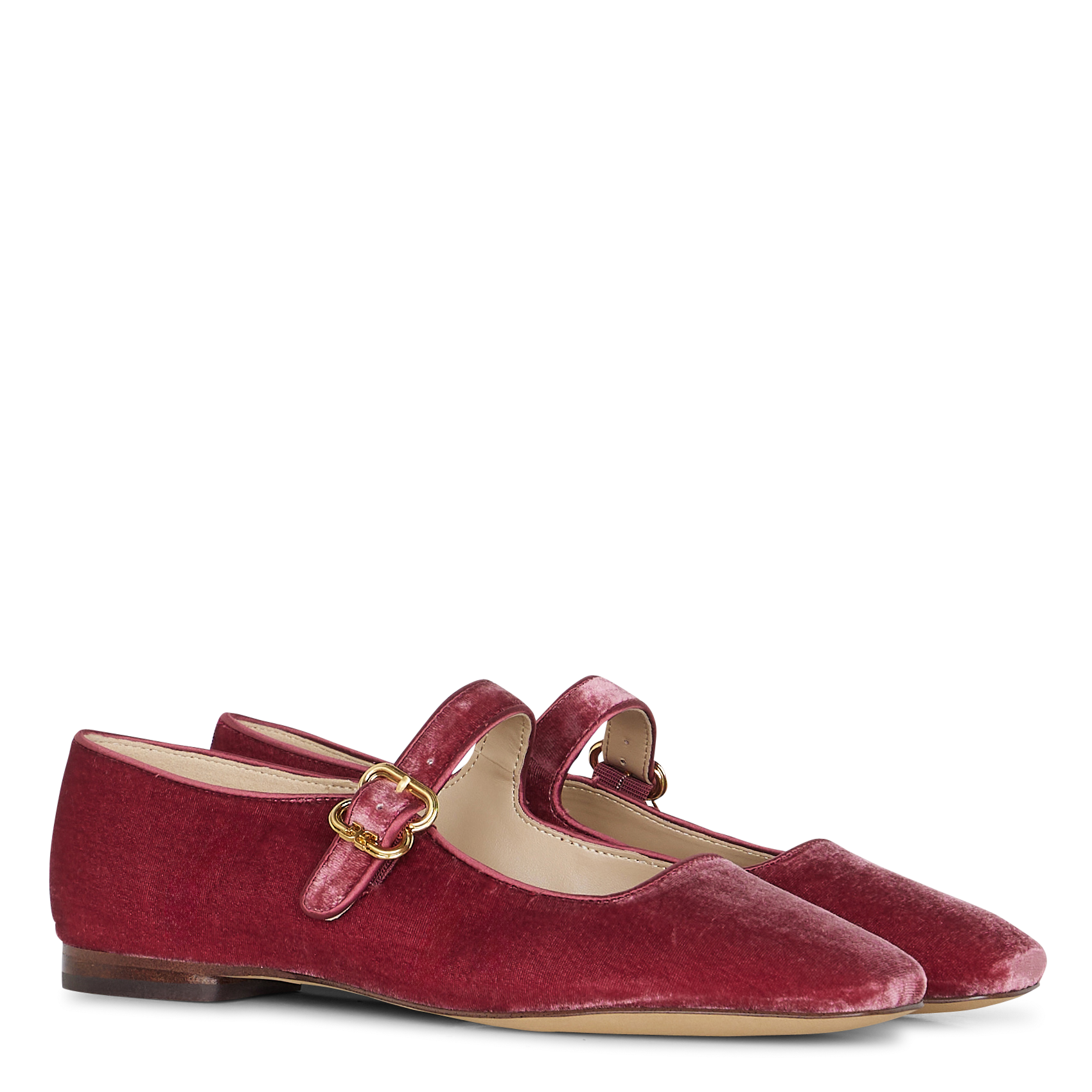 Velvet ballet flats SAM EDELMAN Pink