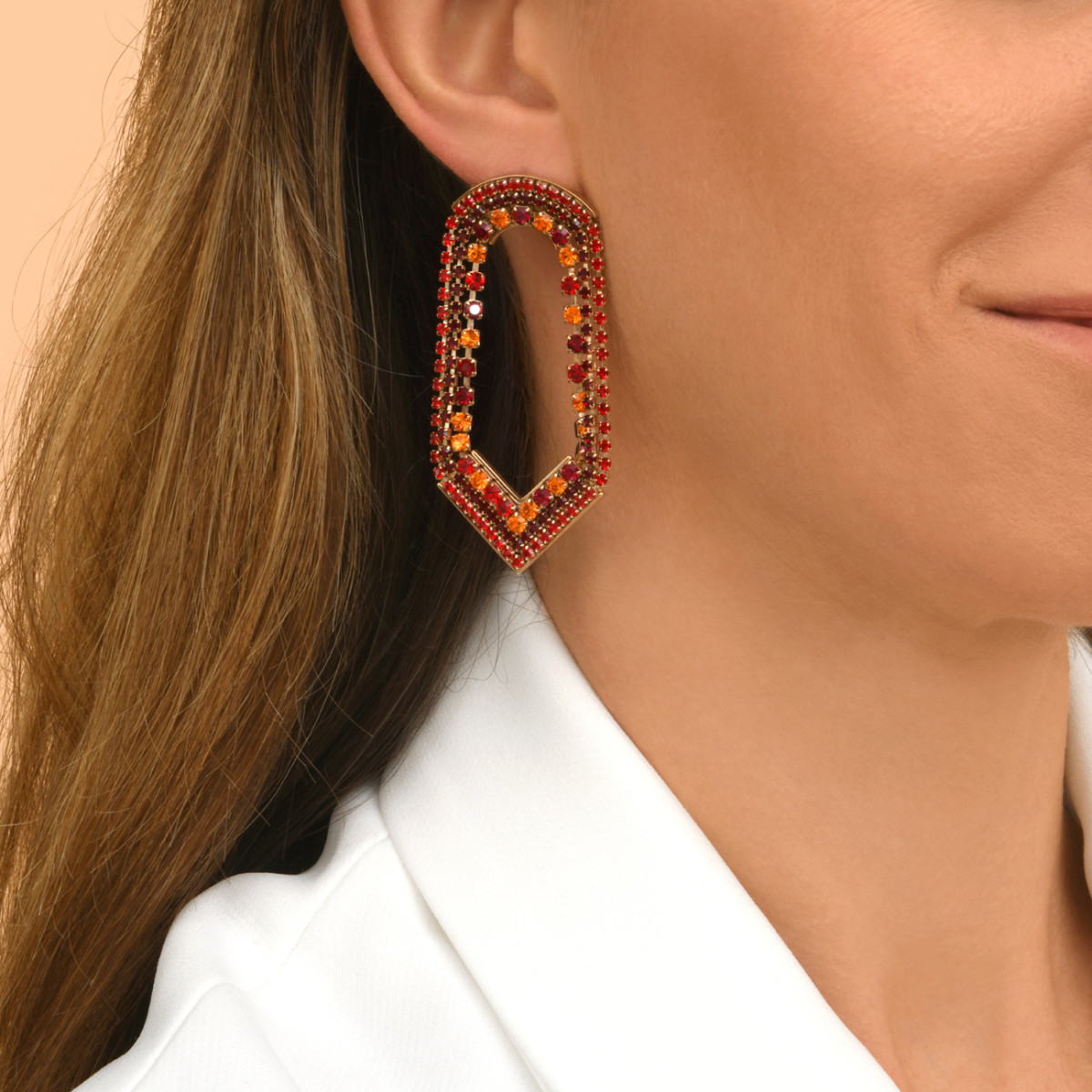 Maxi crystal prestige earrings SATELLITE PARIS No Color