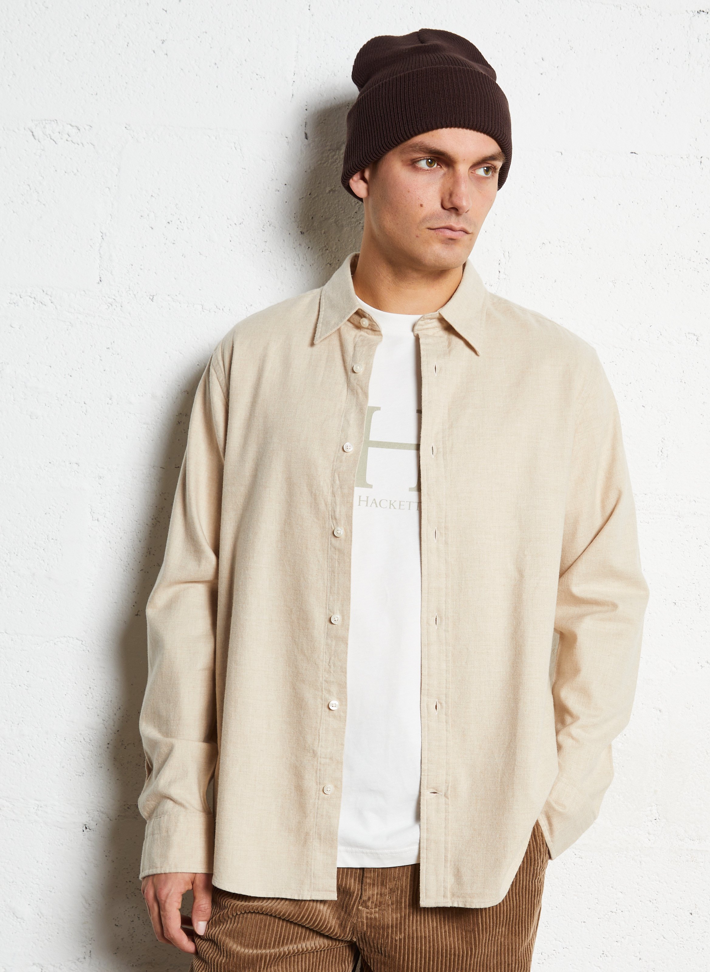 Solid color regular fit cotton shirt GANT