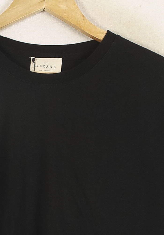 Tommy Badge T-shirt SEZANE - Seconde main Black
