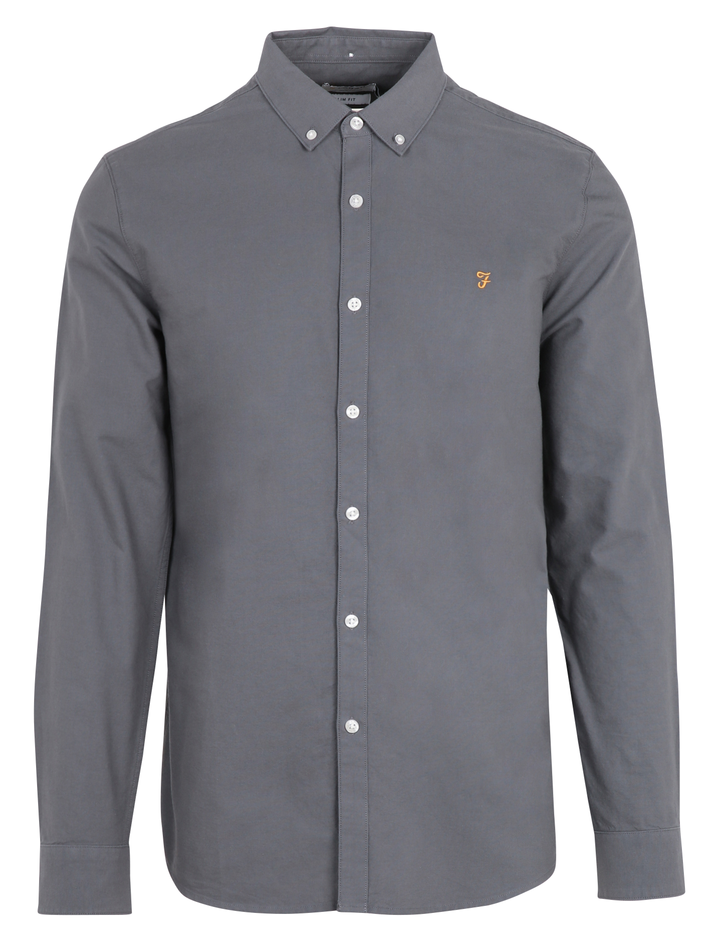 Chemise slim-fit en coton biologique FARAH Gris