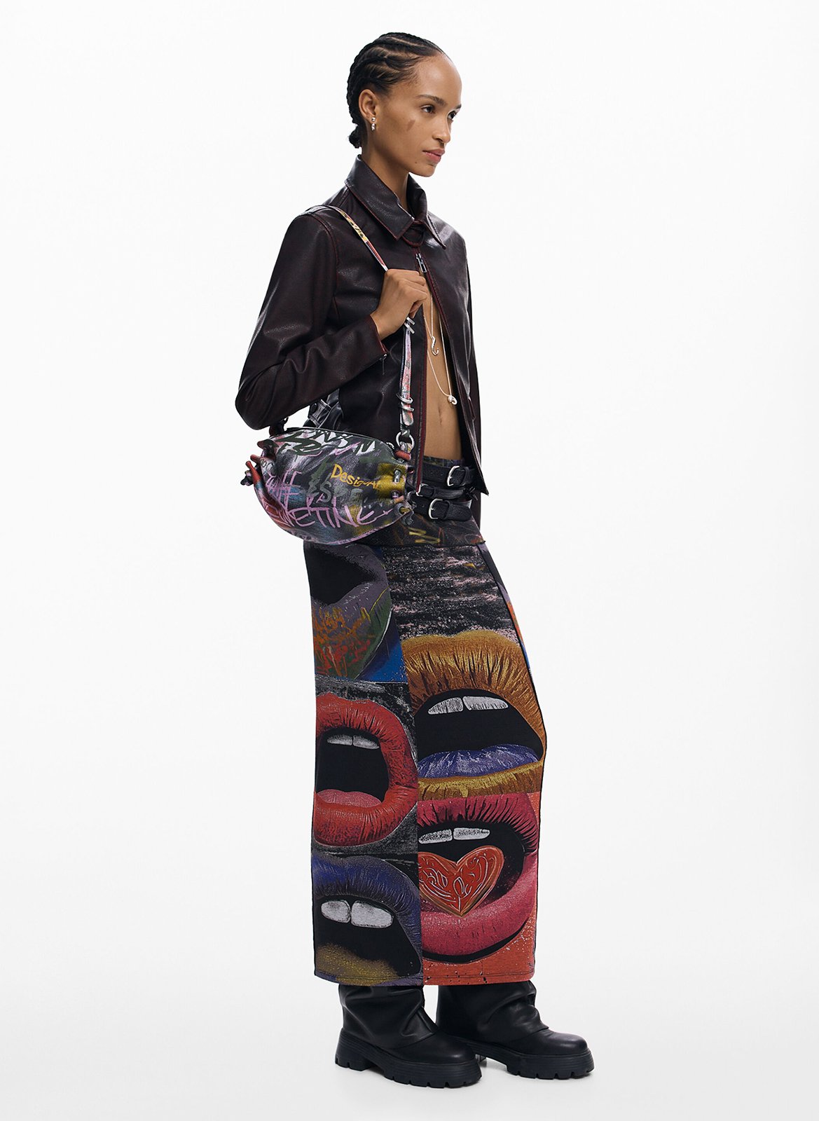 Sac bandoulière imprimé  DESIGUAL Multicolore