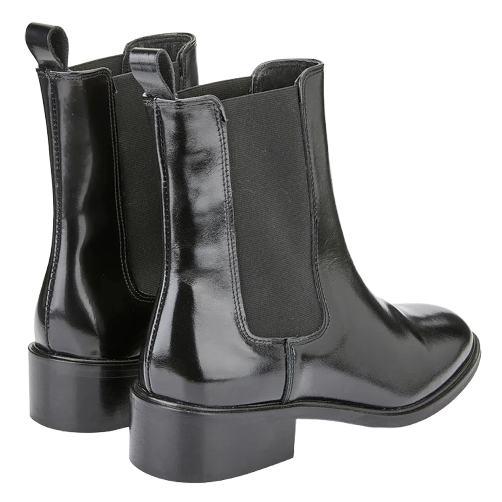 Glossy leather Chelsea boots COSMOPARIS Black