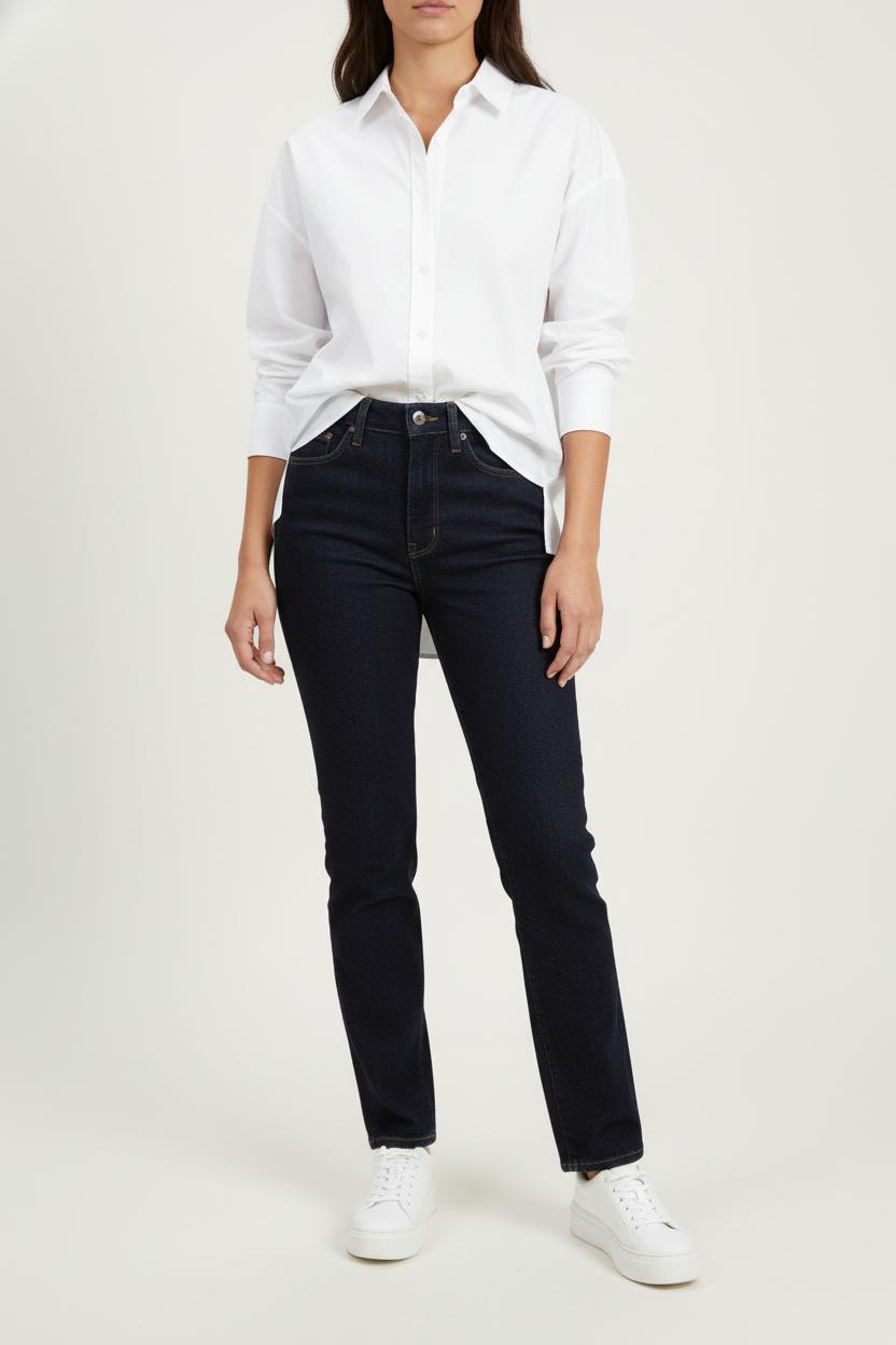 Cropped slim jeans with studs COMPTOIR DES COTONNIERS - Seconde main Blue