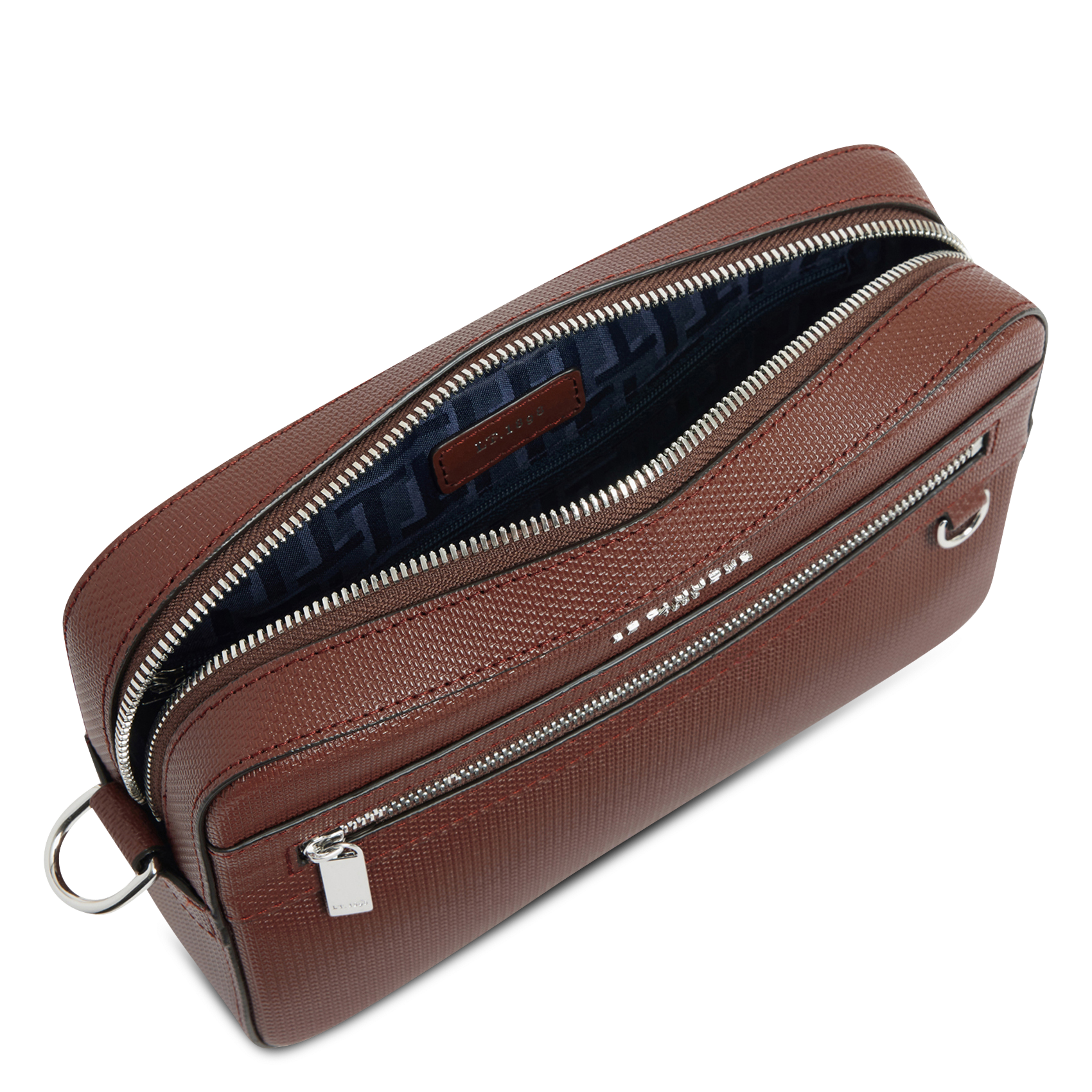 Kleine, leren schoudertas LE TANNEUR Bruin