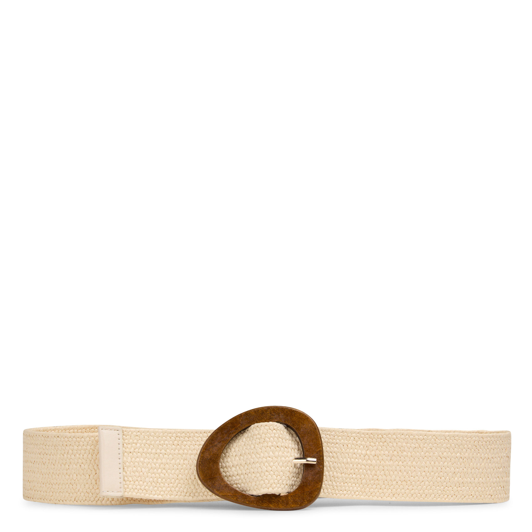 Ceinture en paille mélangé LA FEE MARABOUTEE Blanc