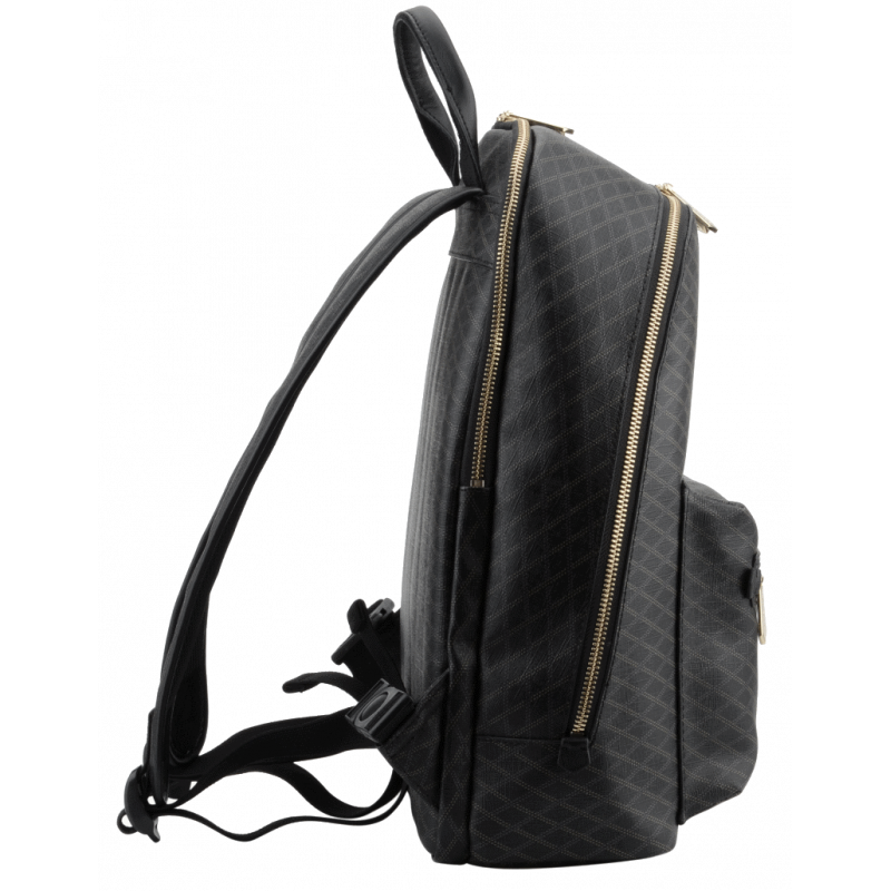 Calfskin leather backpack POURCHET Black