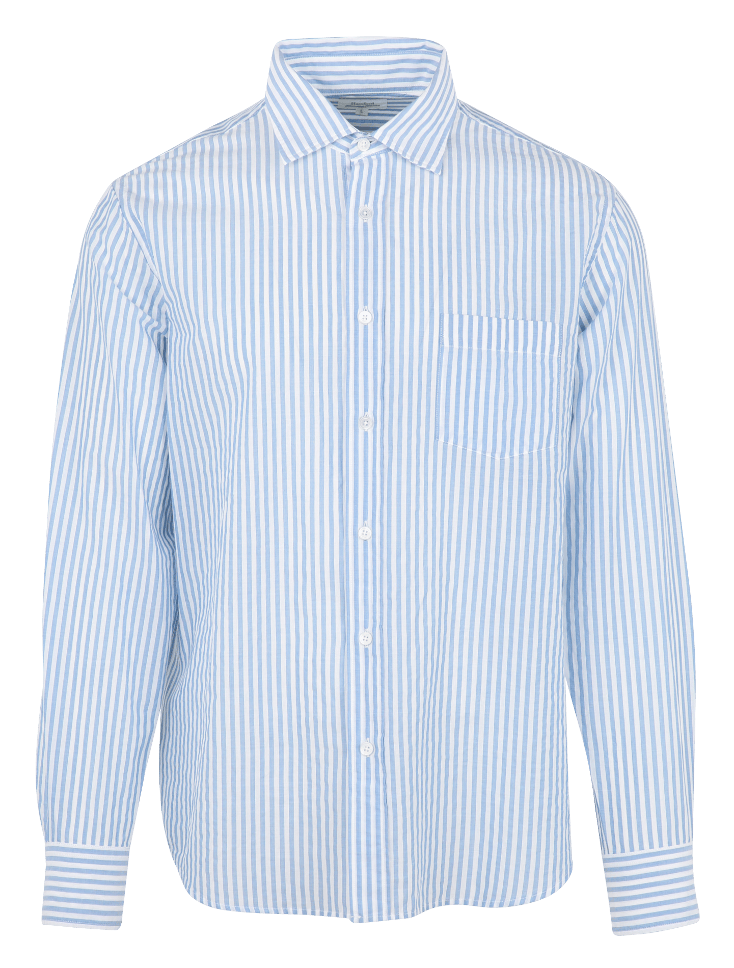 Chemise droite col classique en coton rayé HARTFORD Multicolore