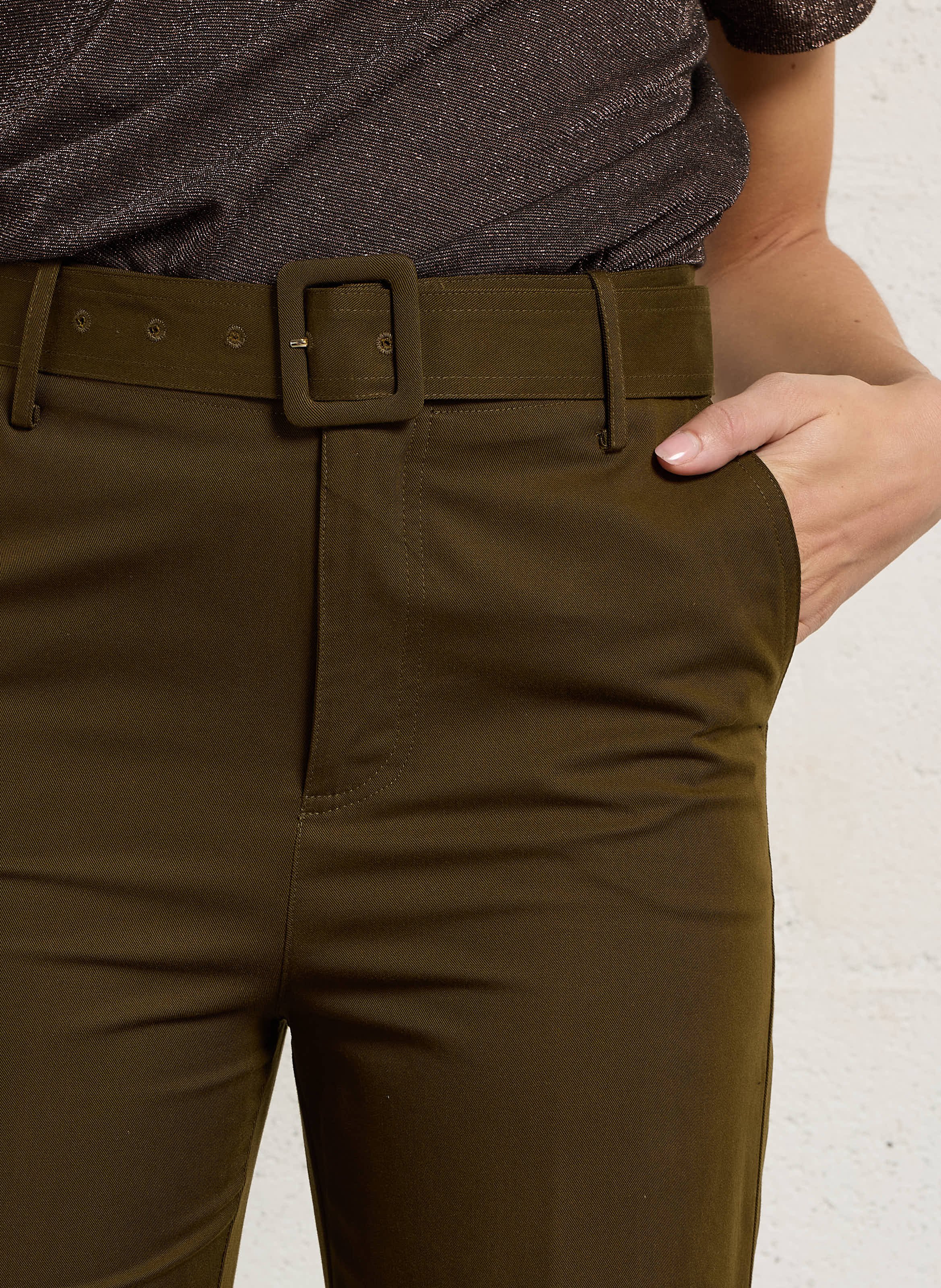 Cotton-blend bucket hat MOMONI Green