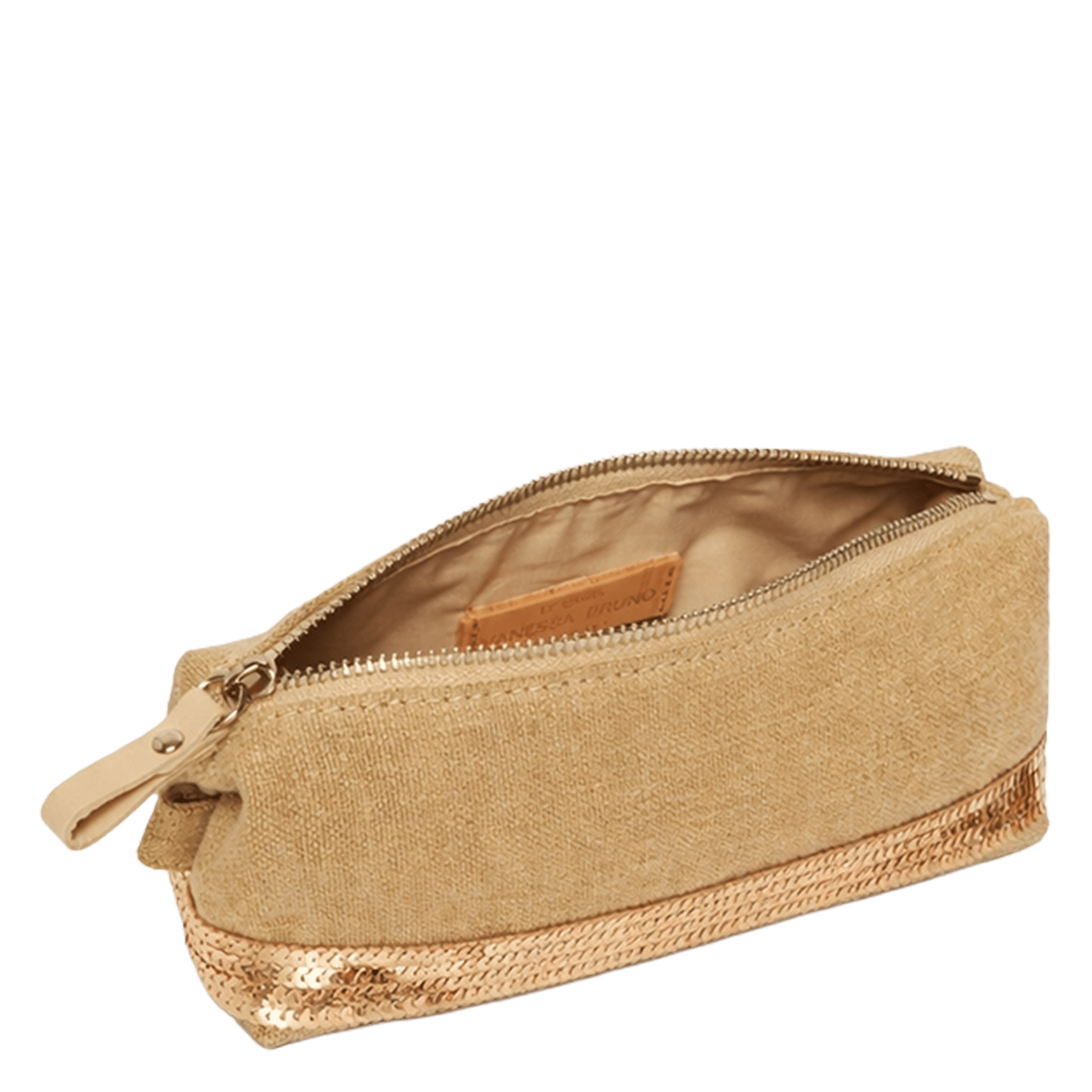 Trousse en lin Marron