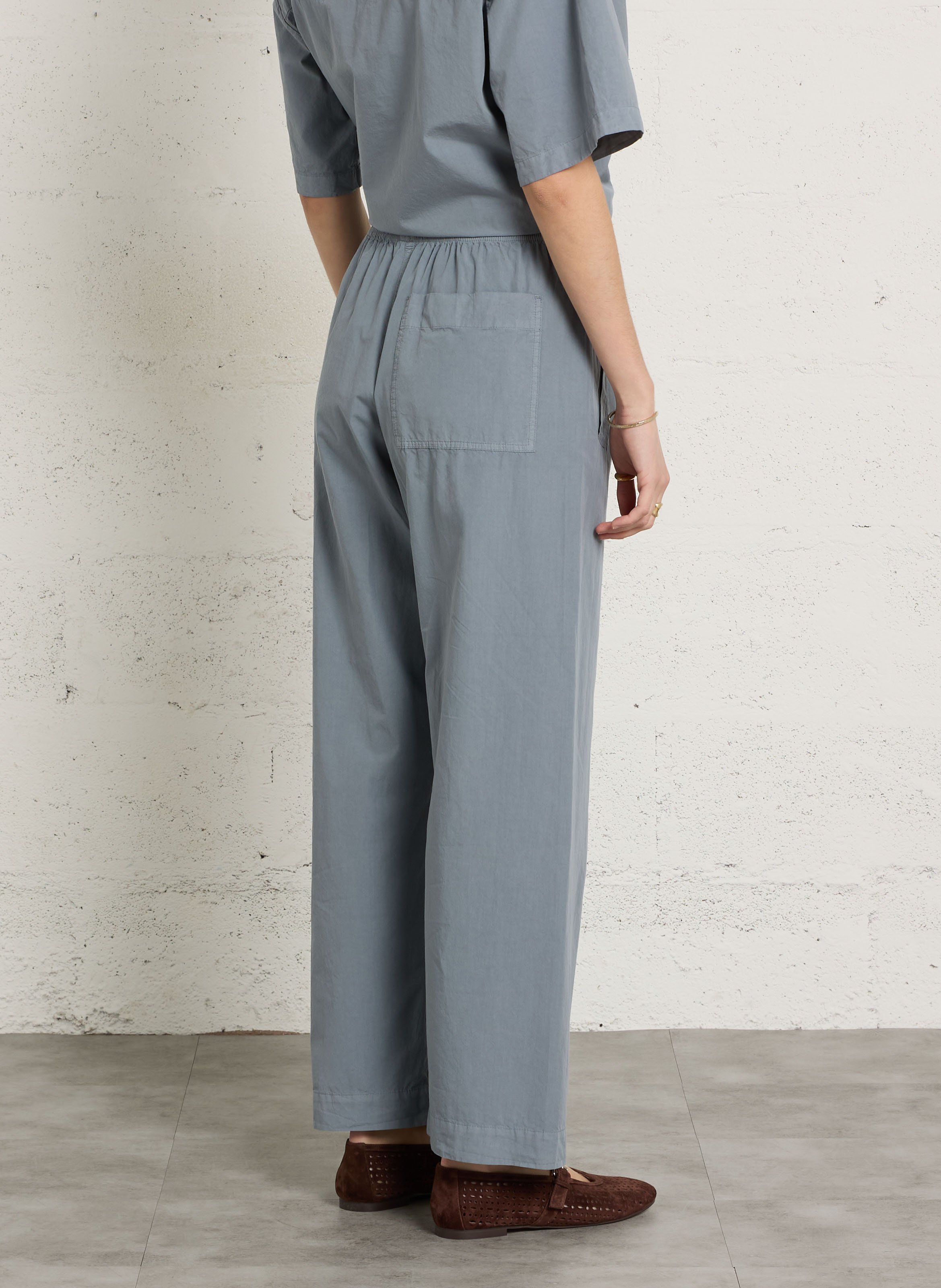 Wide cotton trousers  MASSCOB Blue