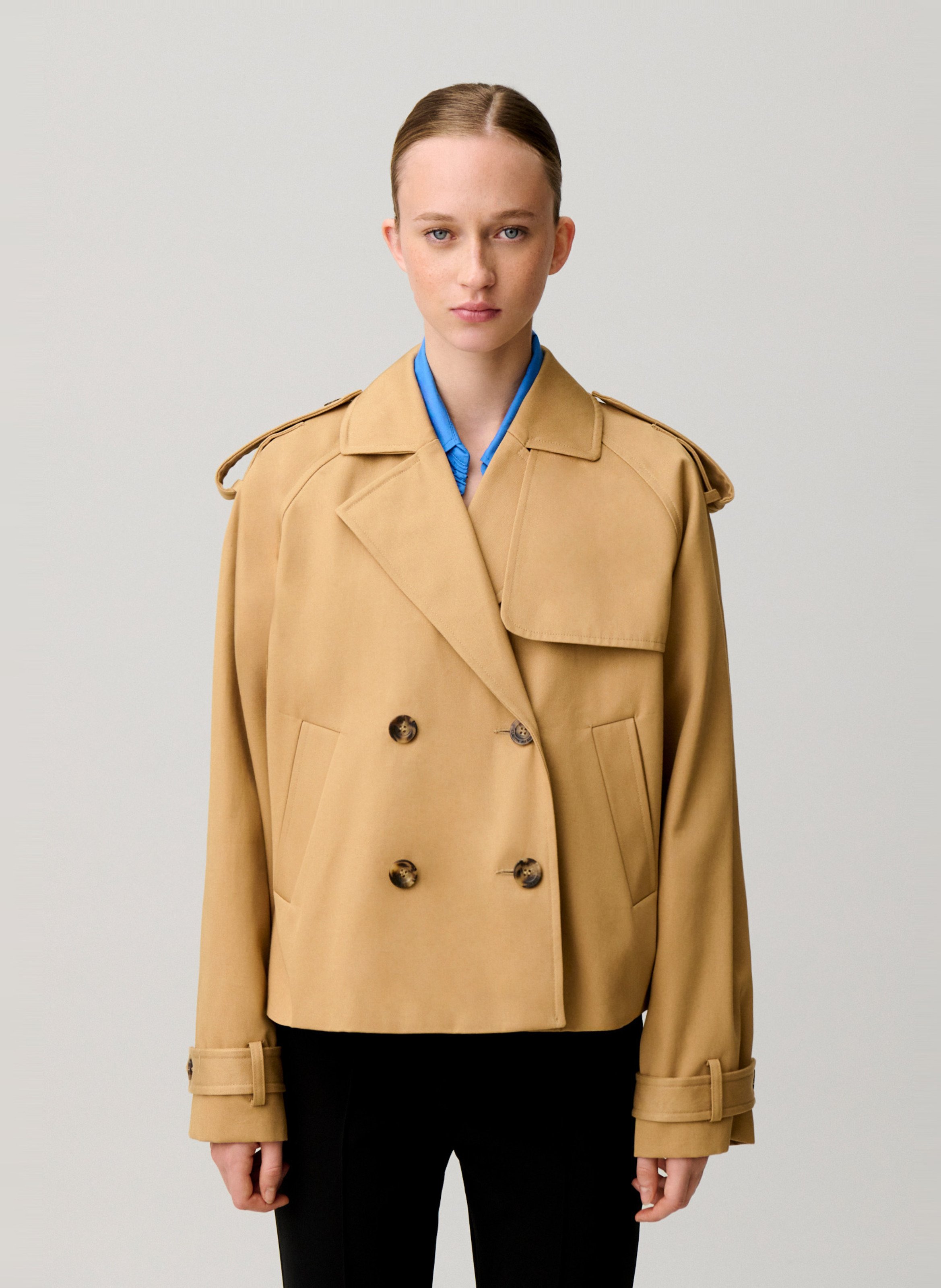 Katoenen jasje CLAUDIE PIERLOT Beige