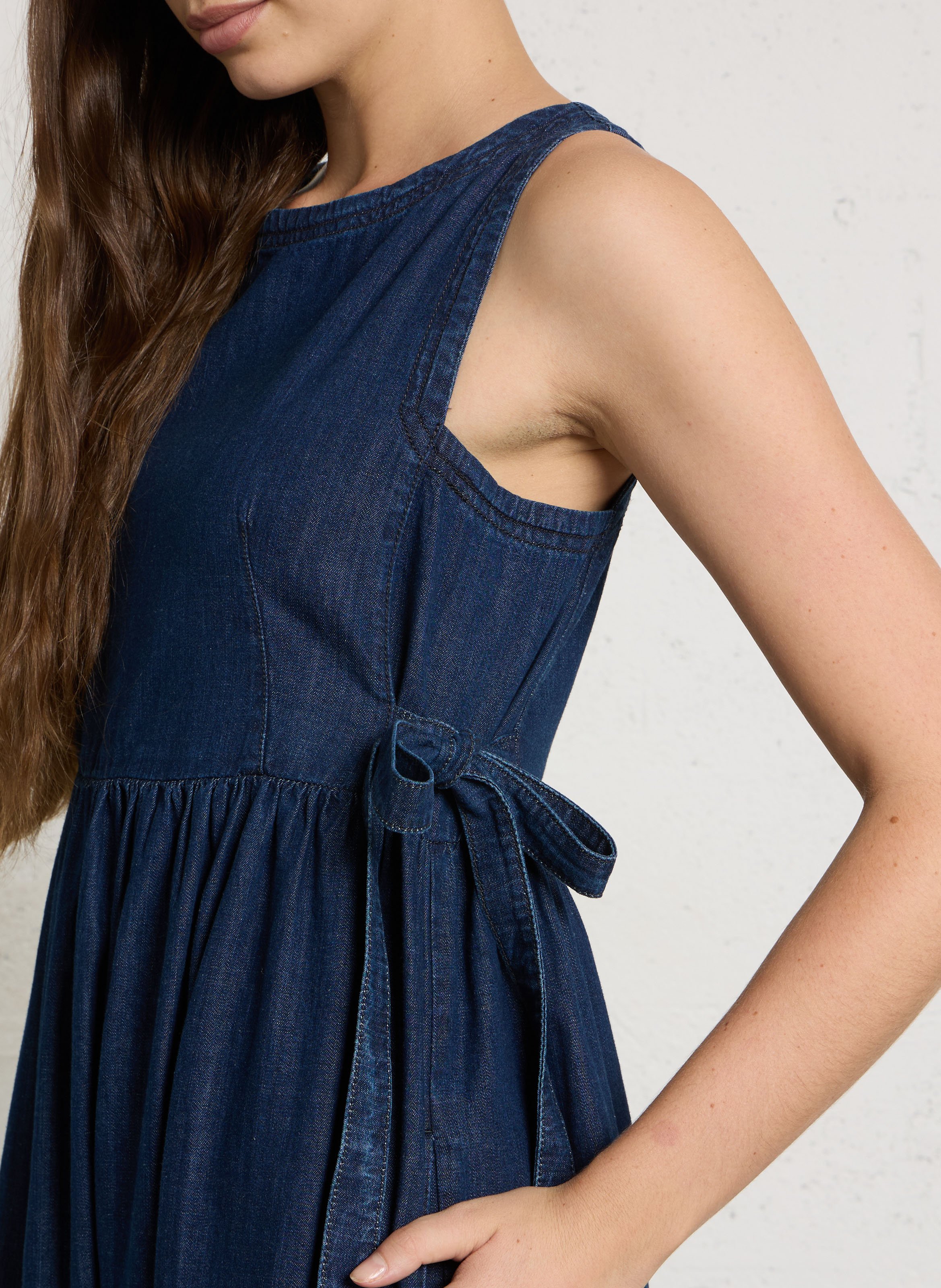 Denim midi dress MAX MARA WEEK END Blue