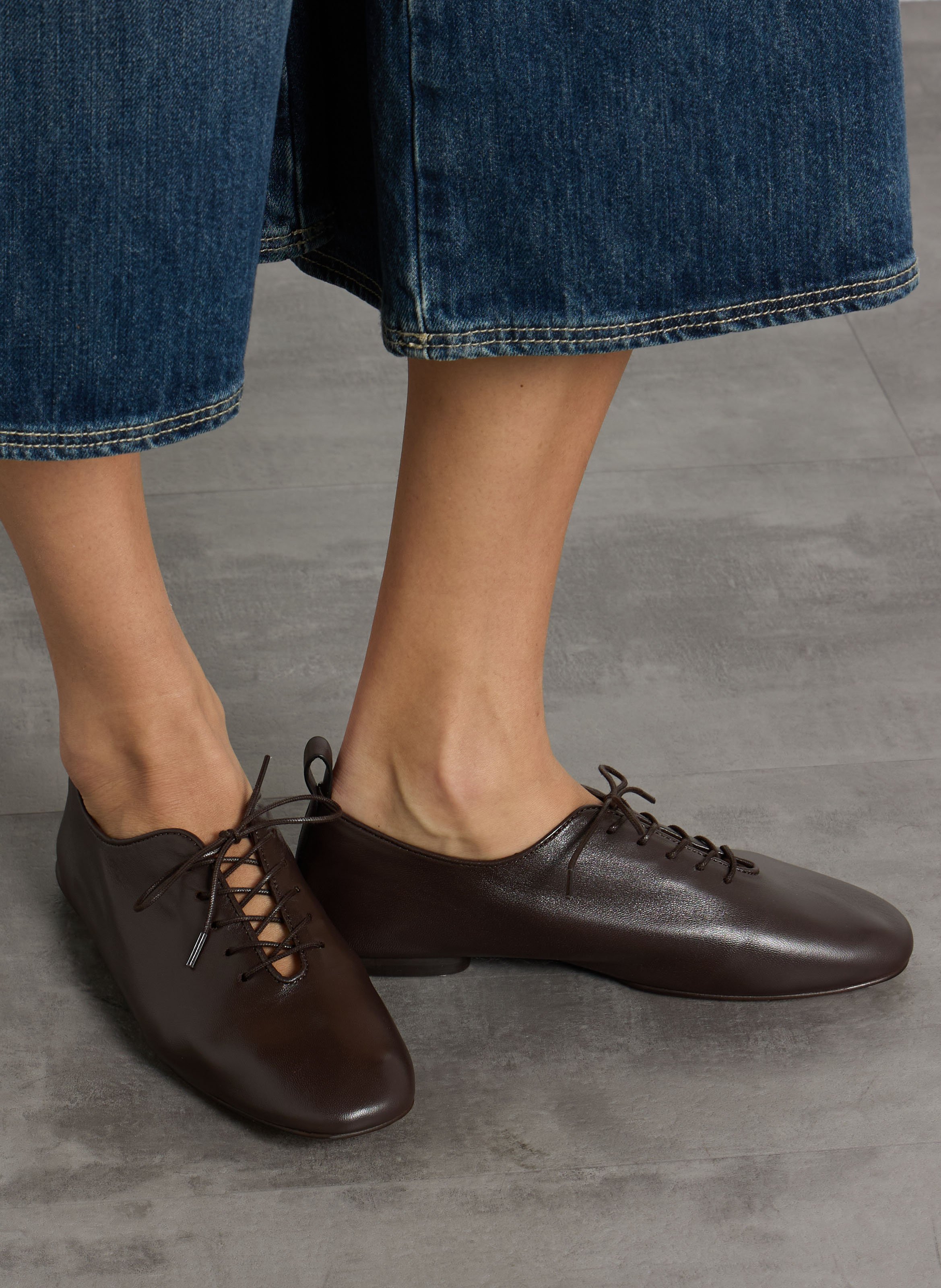 Derbies en cuir SOEUR Marron