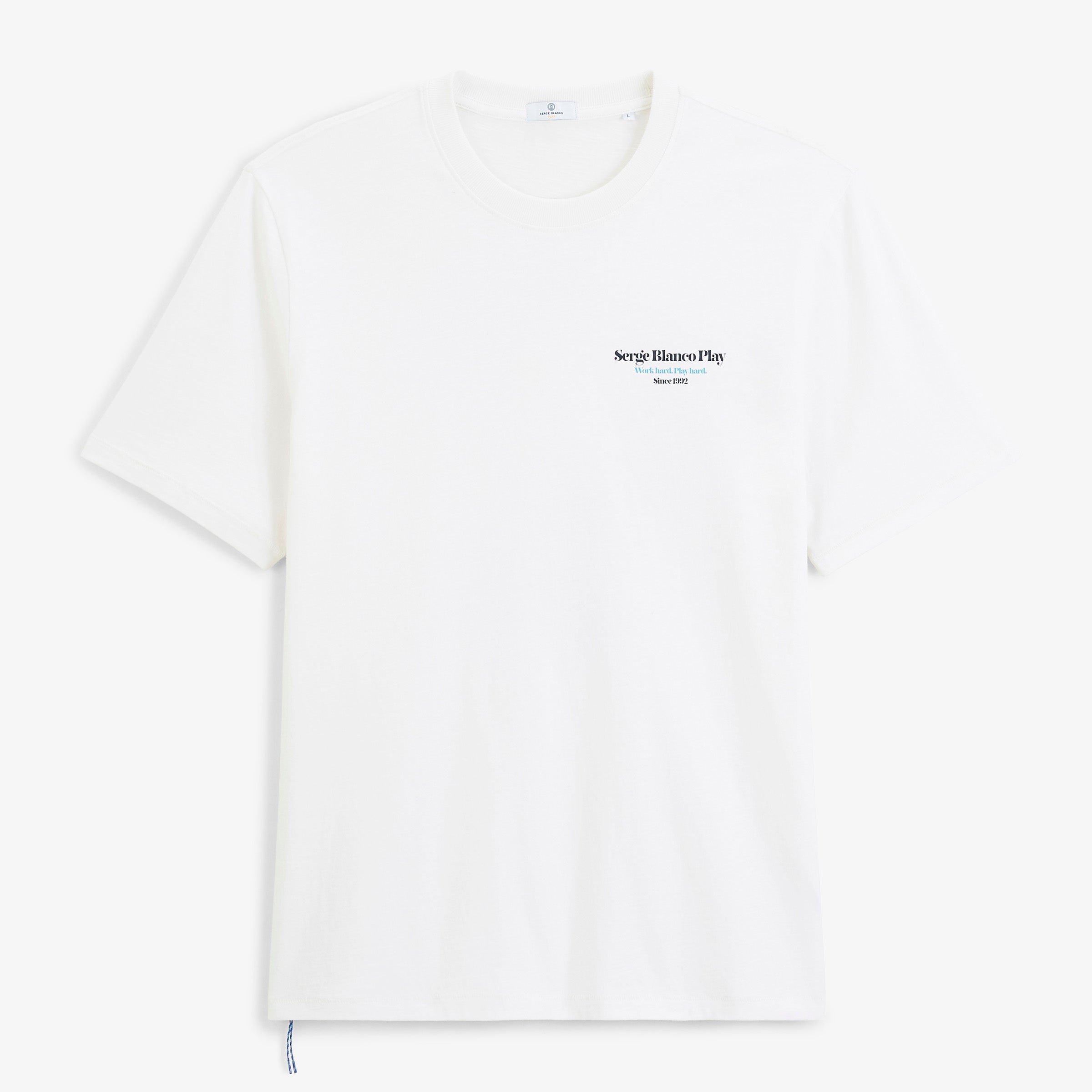 Short-sleeved t-shirt printed with ski & raclette SERGE BLANCO White