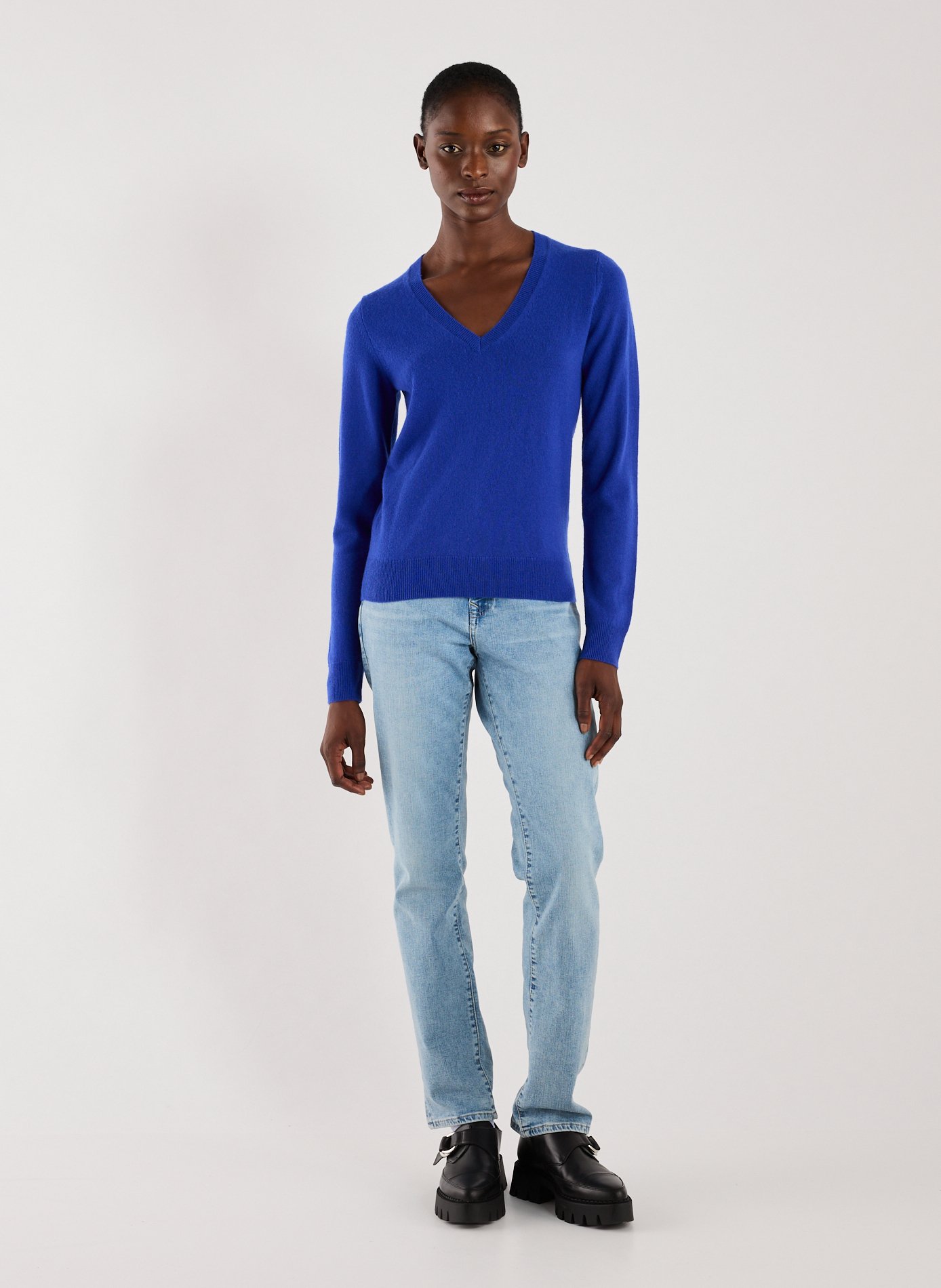 Cashmere sweater AU PRINTEMPS PARIS Blue
