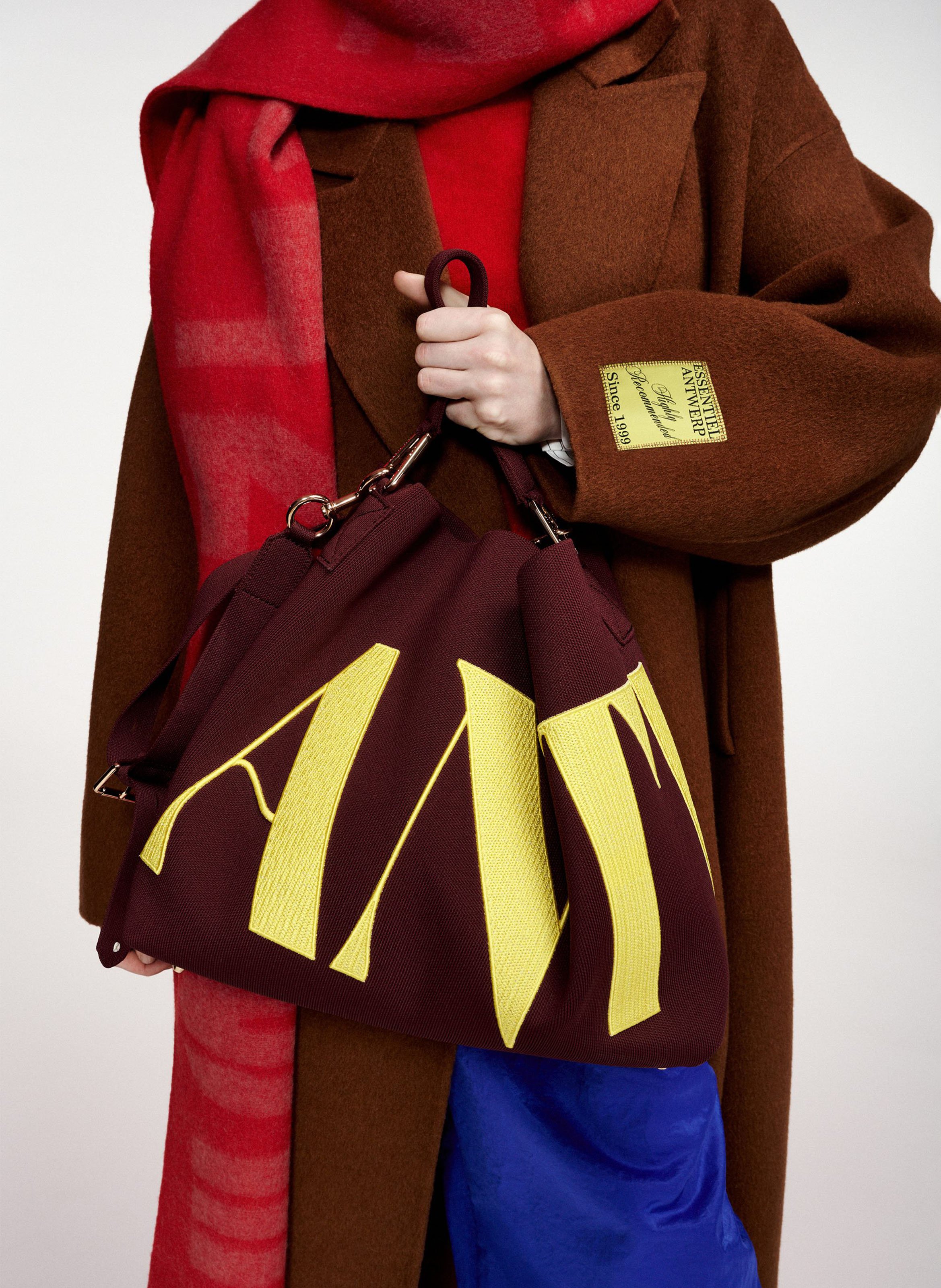 Abrigo oversize de lana y cachemira ESSENTIEL ANTWERP Marron