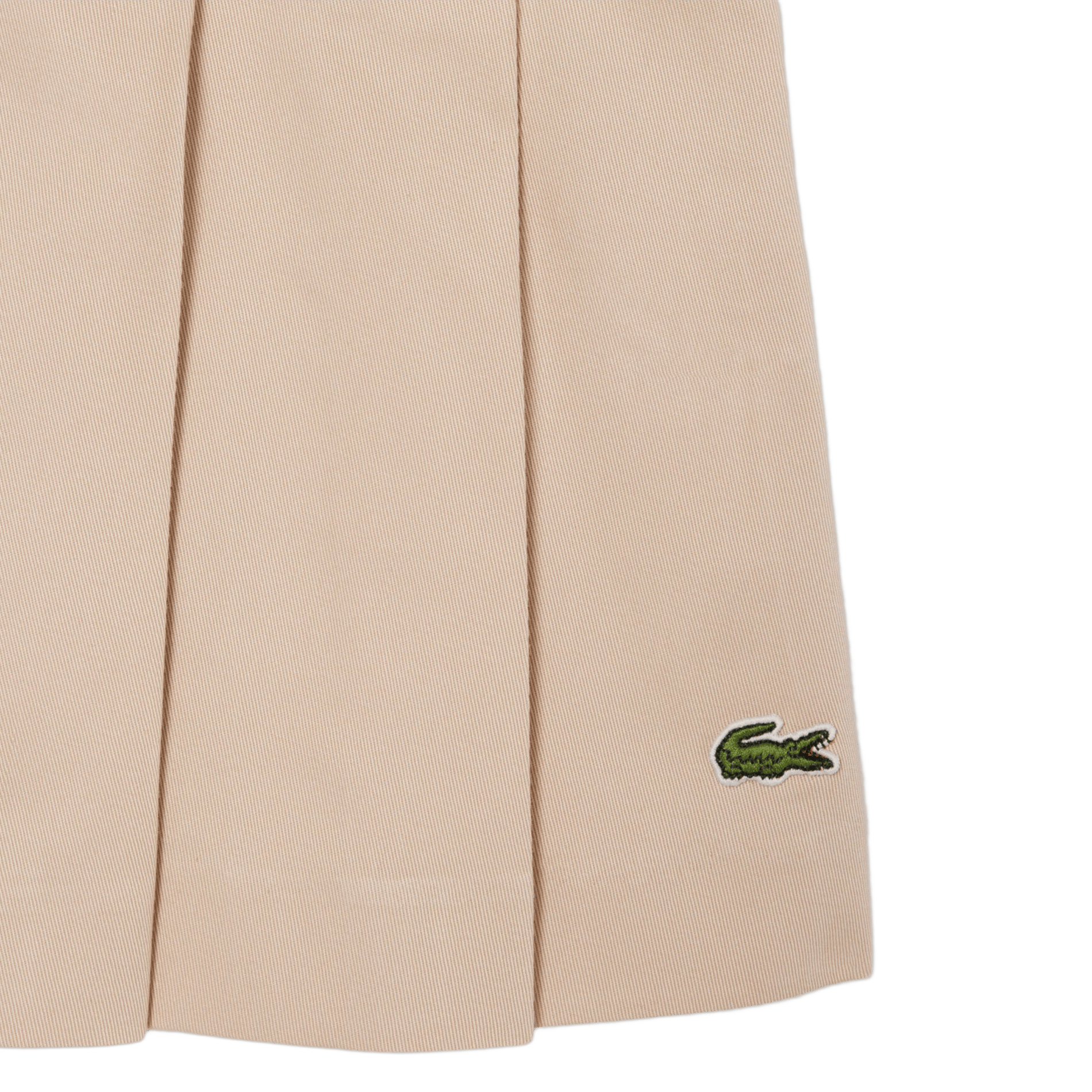 Ausgestellter Plisseerock aus Baumwollmischung LACOSTE Braun