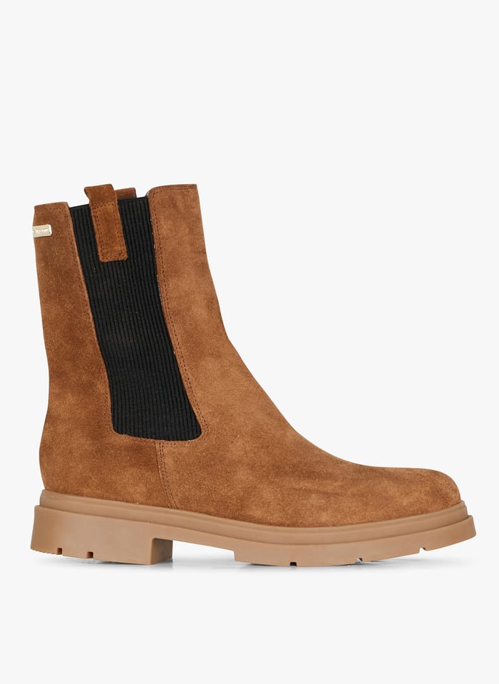 Leather Ankle Boots Camel suede Les Tropeziennes Par M.belarbi