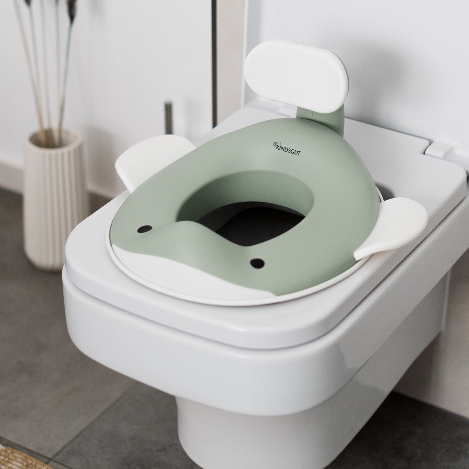 Whale kids' toilet seat KINDSGUT Green