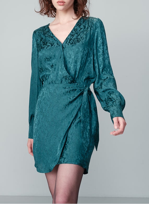 Short wrap dress Green Grace et mila - Women | Place des Tendances Short wrap dress Green Grace et mila - Women | Place des Tendances