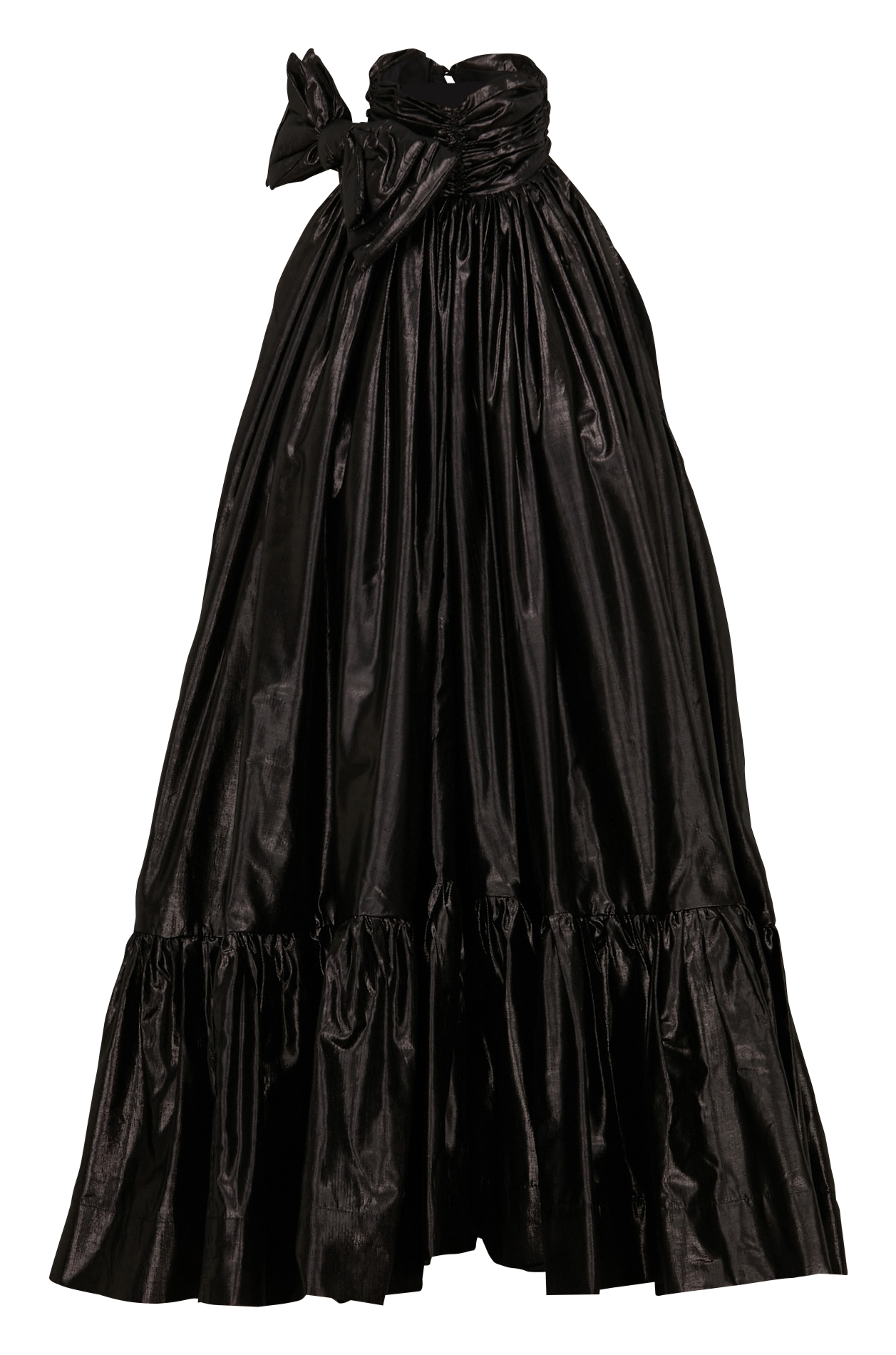 Robe courte babydoll métallisée  Noir