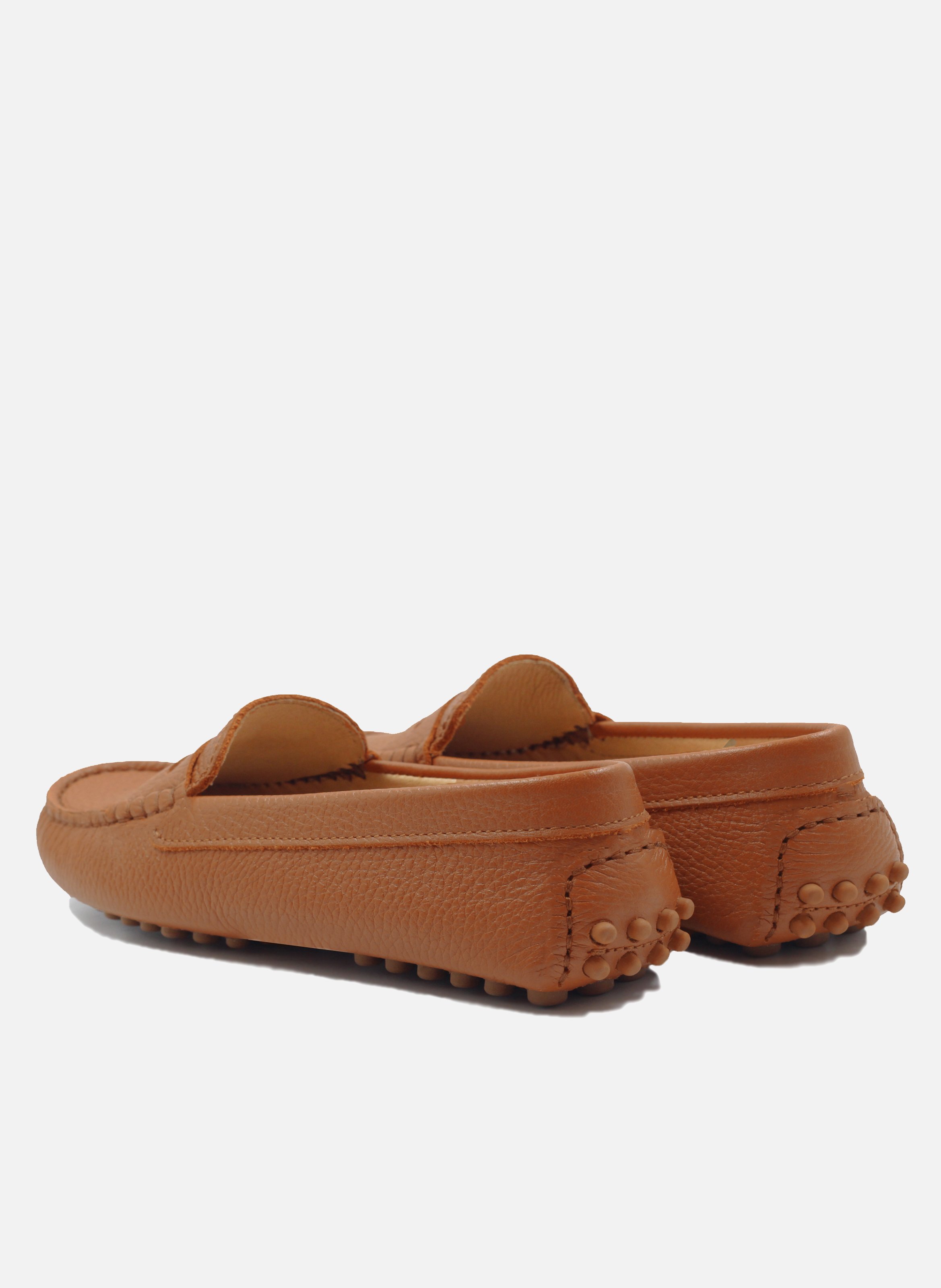 Grained leather loafers JULES & JENN Brown