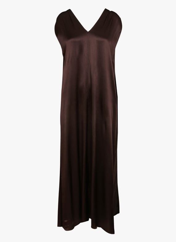 Long satin dress Brown Attic and barn - Women | Place des Tendances Long satin dress Brown Attic and barn - Women | Place des Tendances