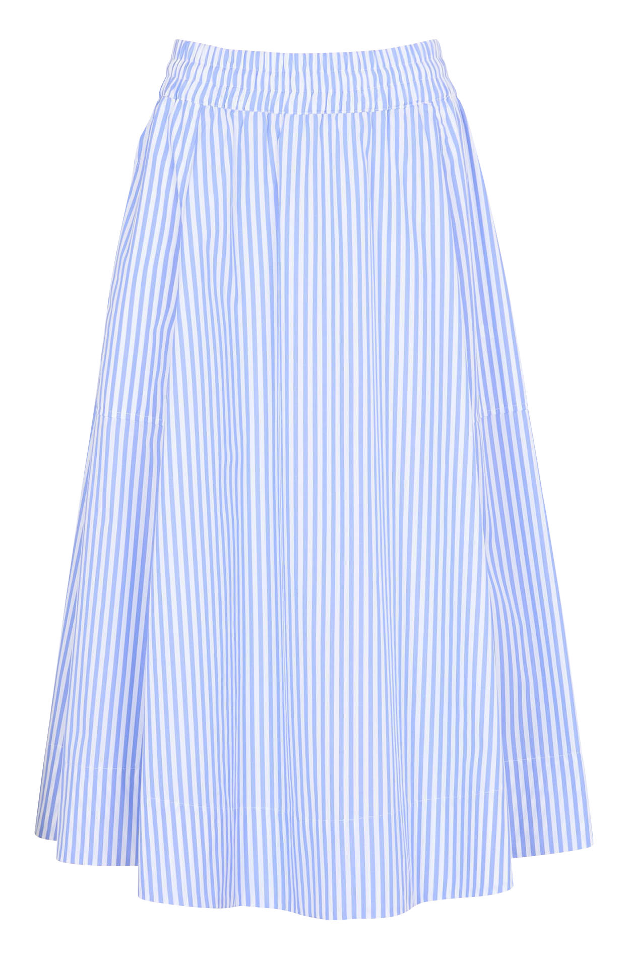 Jupe midi rayée en coton SUZIE WINKLE Bleu